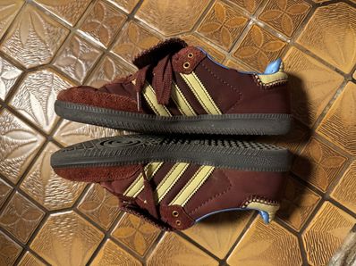 Wales Bonner × adidas Samba Nylon Low "Fox Brown/Sandy Beige/Lucky Blue"