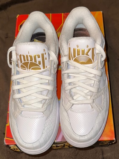 NIGO® × Nike Air Force 3 Low SP "White/Metallic Gold" (NIGO Heel Logo)