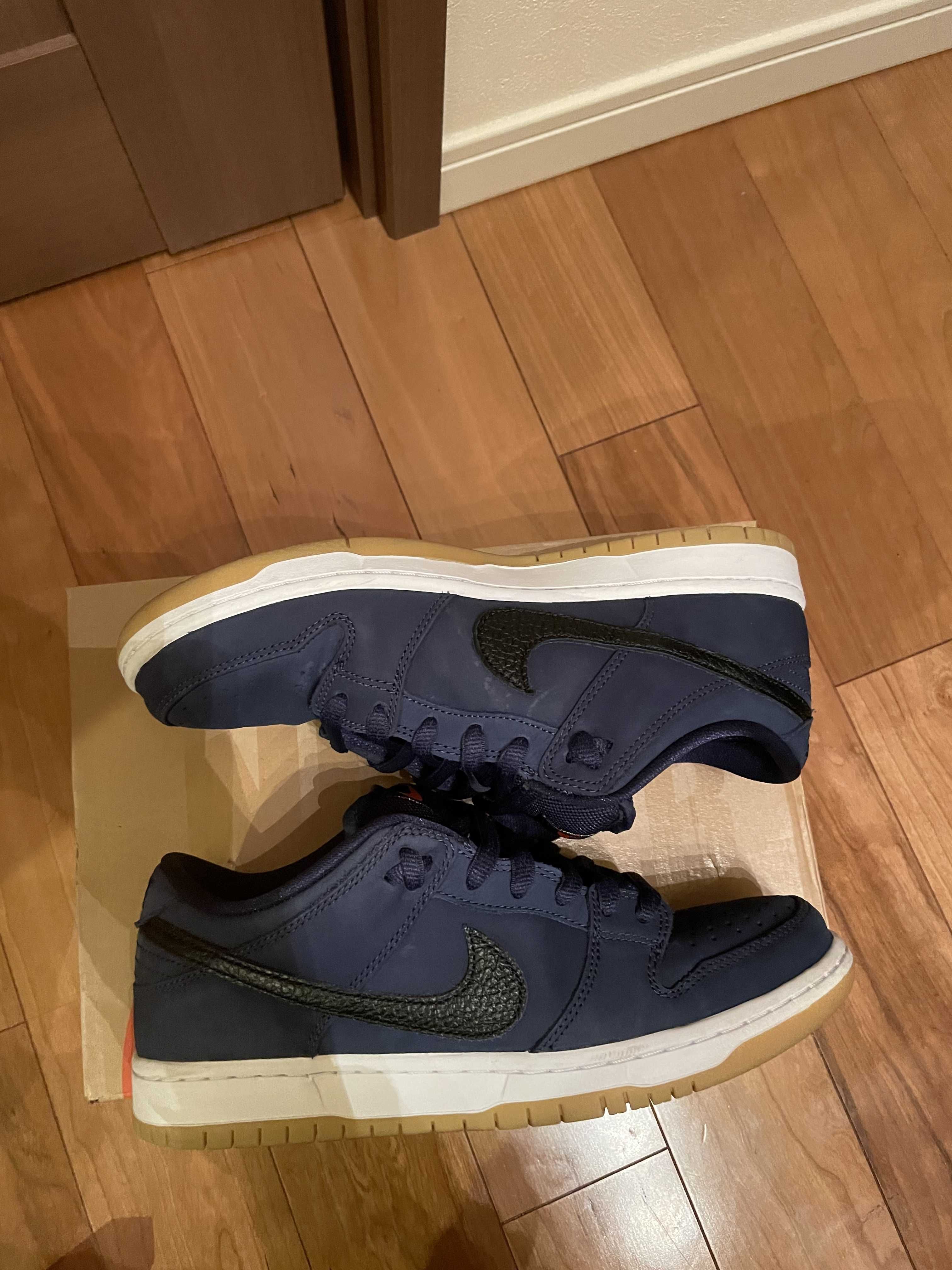 Nike SB Dunk Low Orange Label "Obsidian/Black-Light Gum Brown"