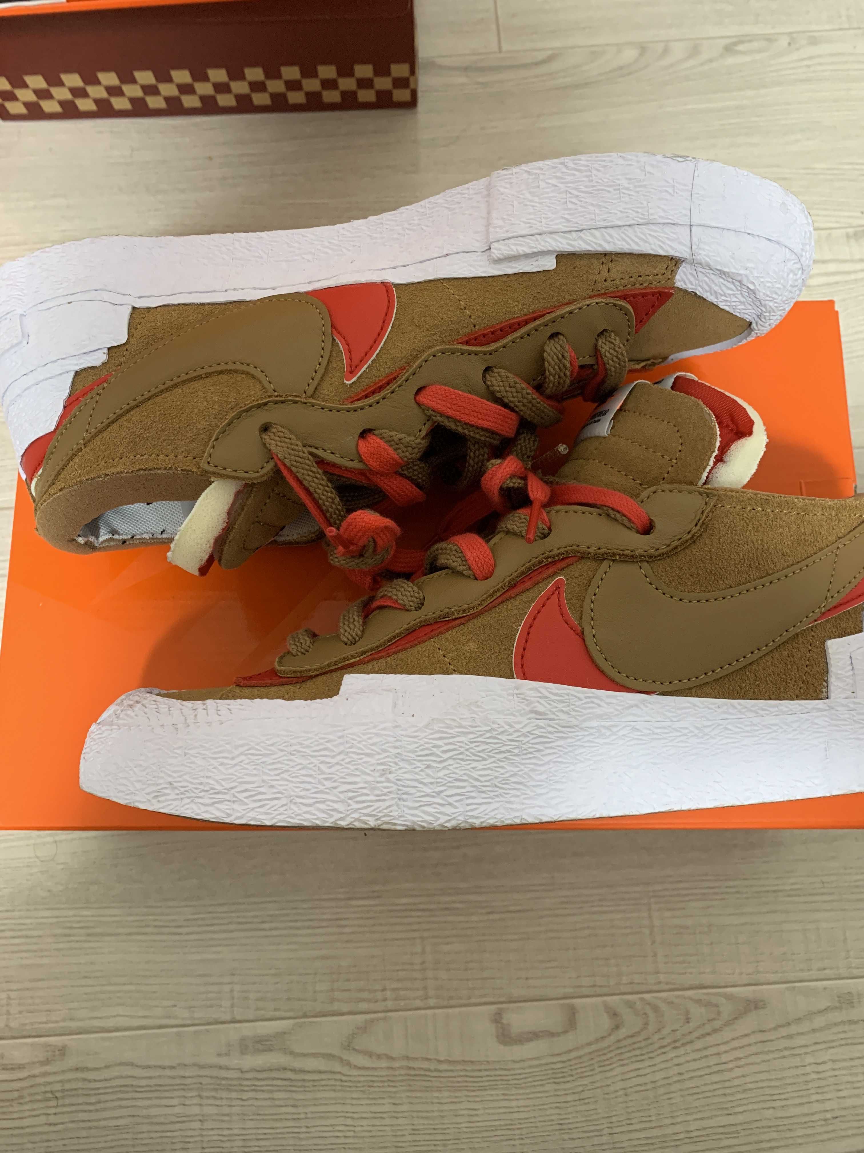 SACAI × NIKE BLAZER LOW "BRITISH TAN"