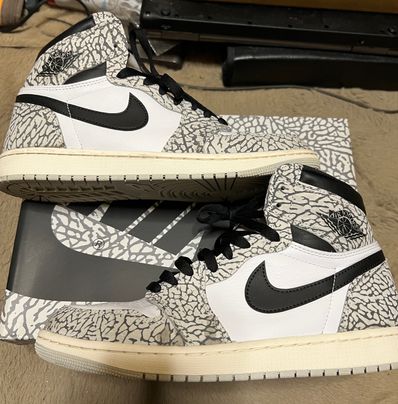 Nike Air Jordan 1 High OG "White Cement/Safari"