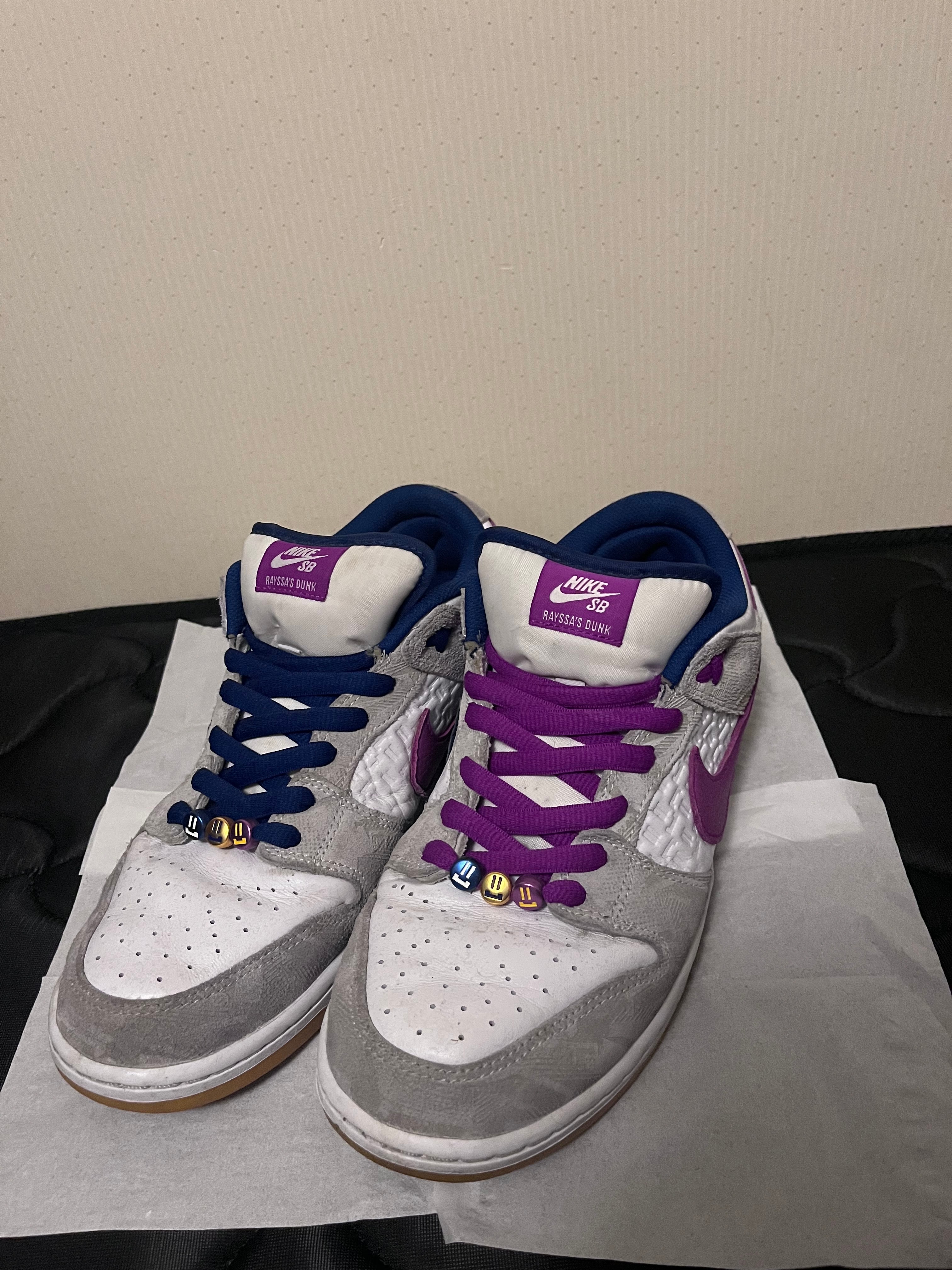 Rayssa Leal × Nike SB Dunk Low PRM "Pure Platinum and Vivid Purple"