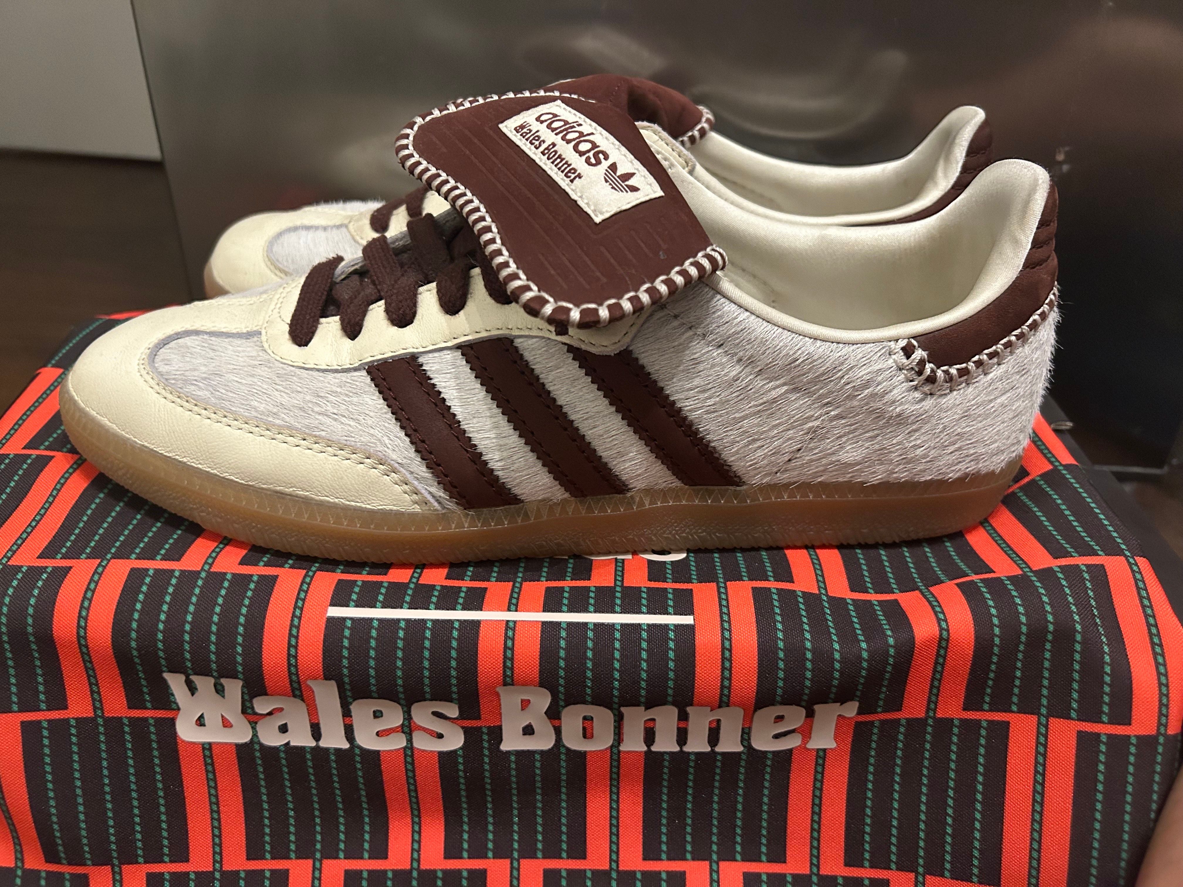 Wales Bonner × adidas Samba Pony Tonal Low "Cream White/Mystery Brown"
