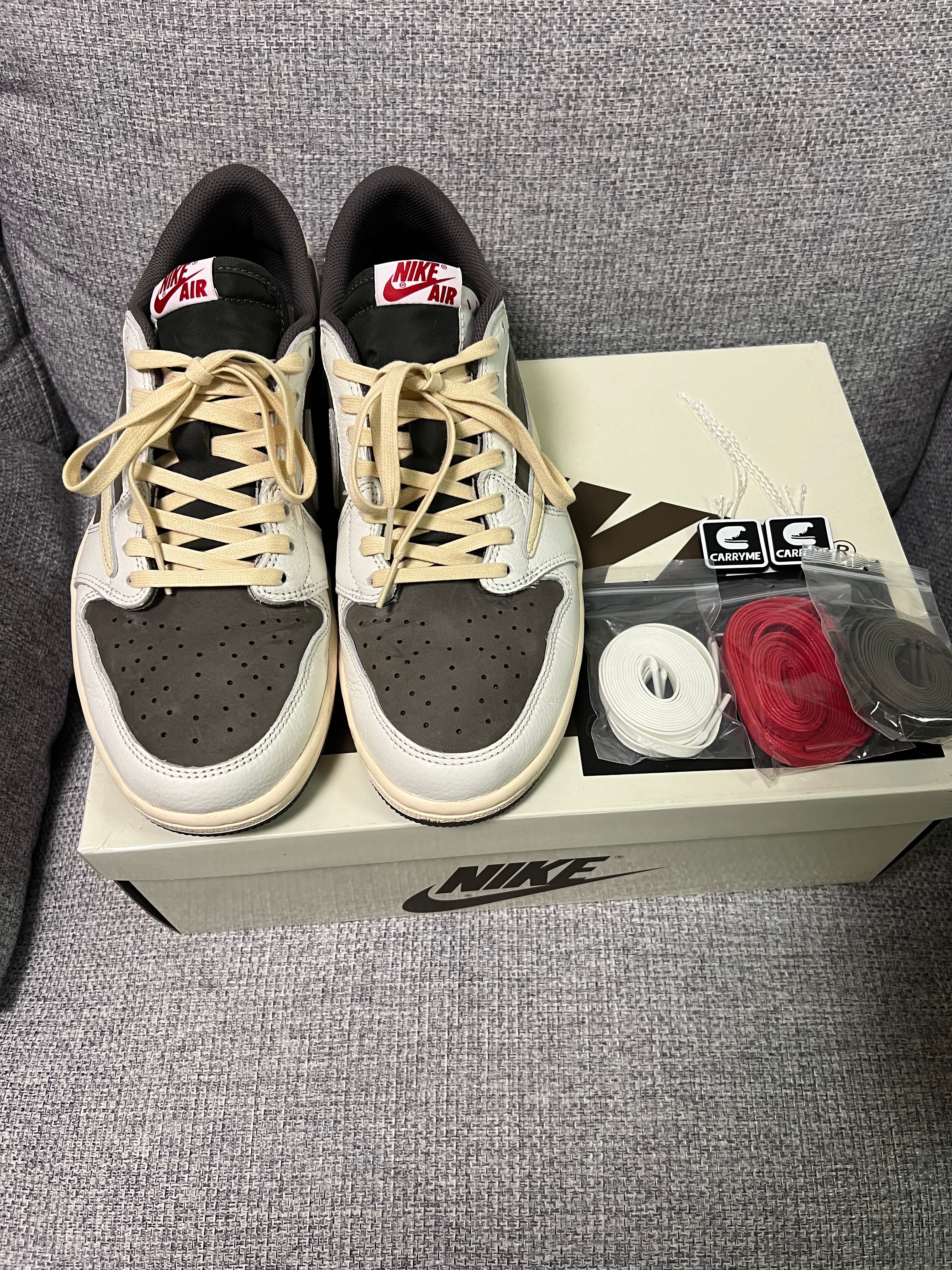 Travis Scott × Nike Air Jordan 1 Low OG SP "Reverse Mocha/Sail and Ridgerock"
