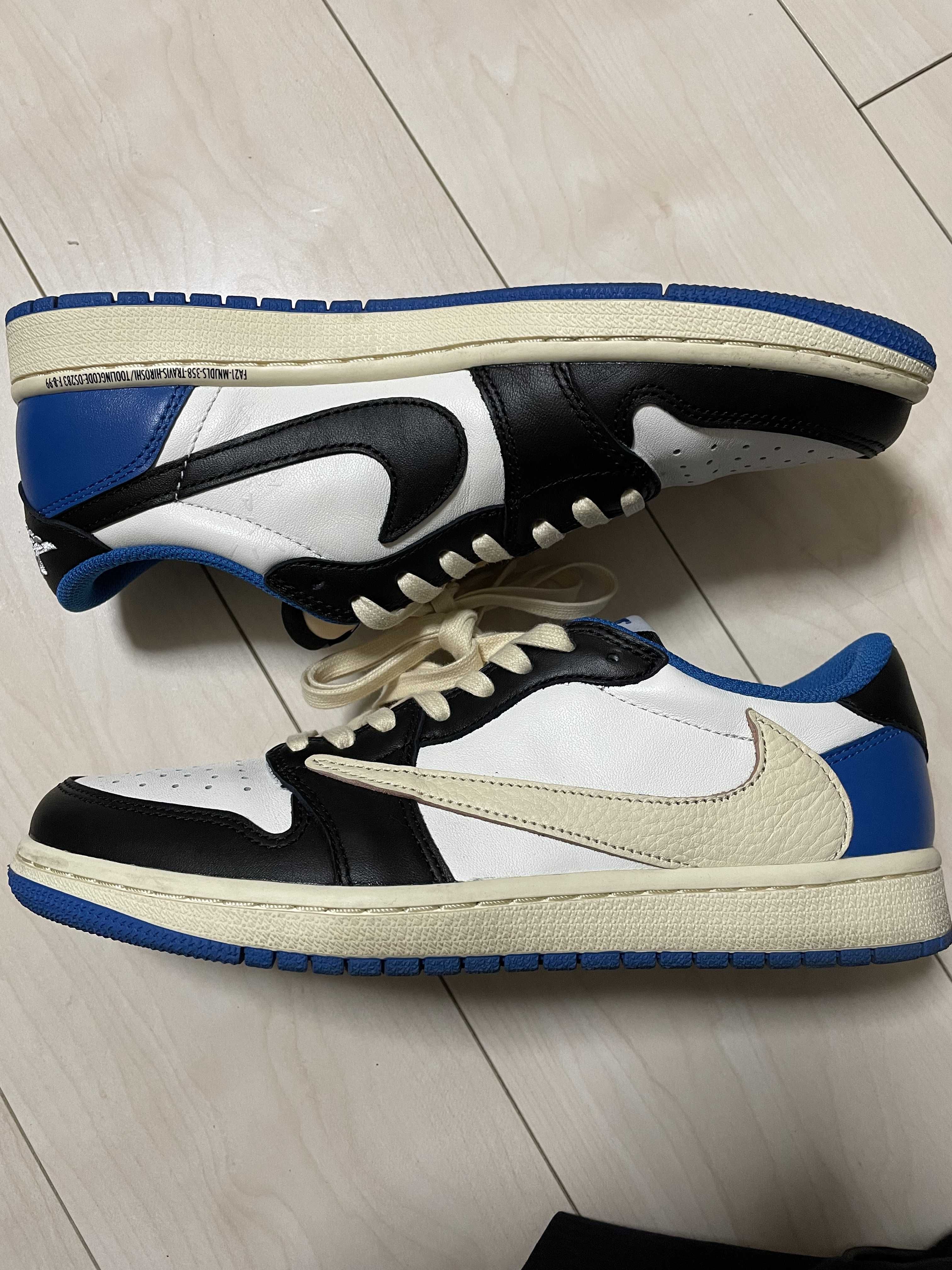 Travis Scott × fragment design × Nike Air Jordan 1 Low OG SP "Military Blue"