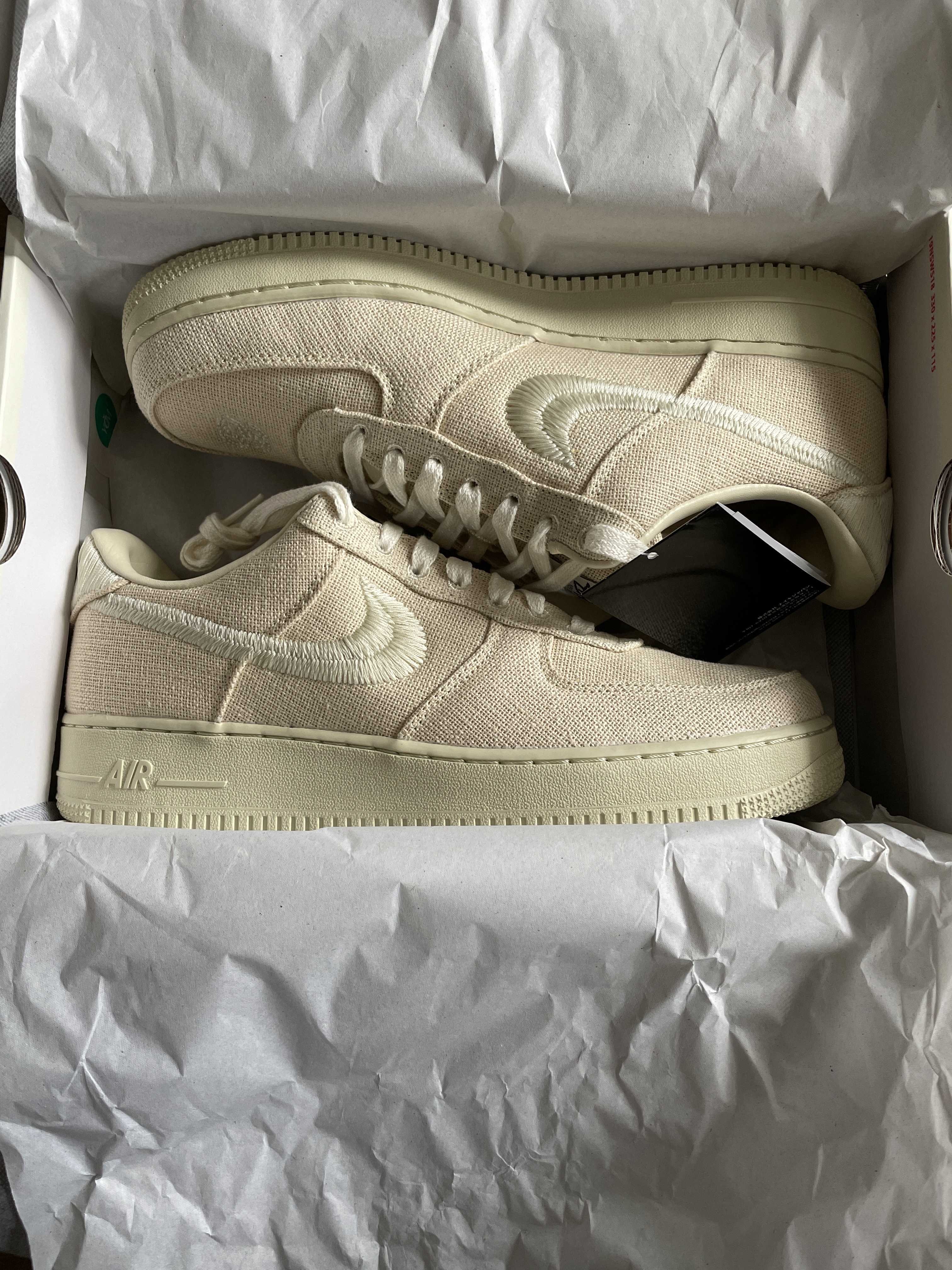 Stussy × Nike Air Force 1 Low "Fossil Stone"