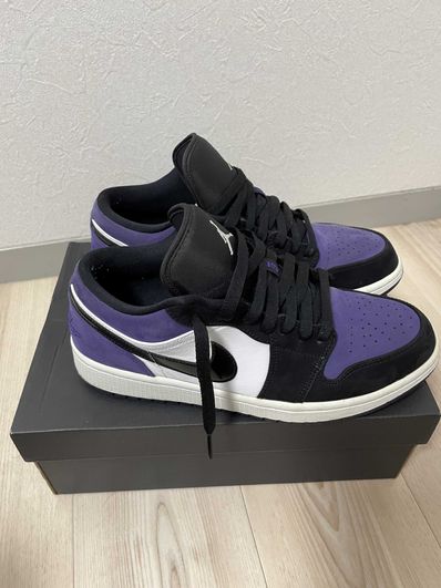 Nike Air Jordan 1 Retro Low "White/Black/Court Purple"