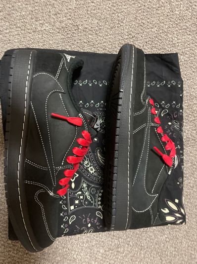 Travis Scott × Nike Air Jordan 1 Low OG SP "Black Phantom"