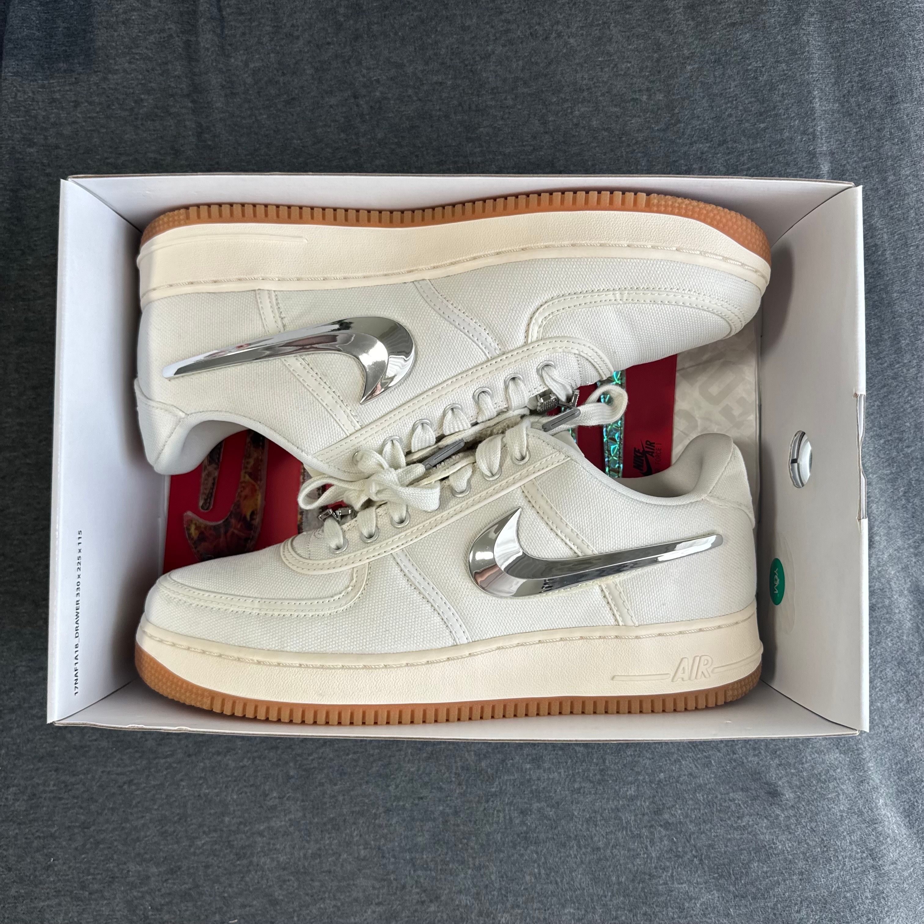 Travis Scott × Nike Air Force 1 Low "Sail"