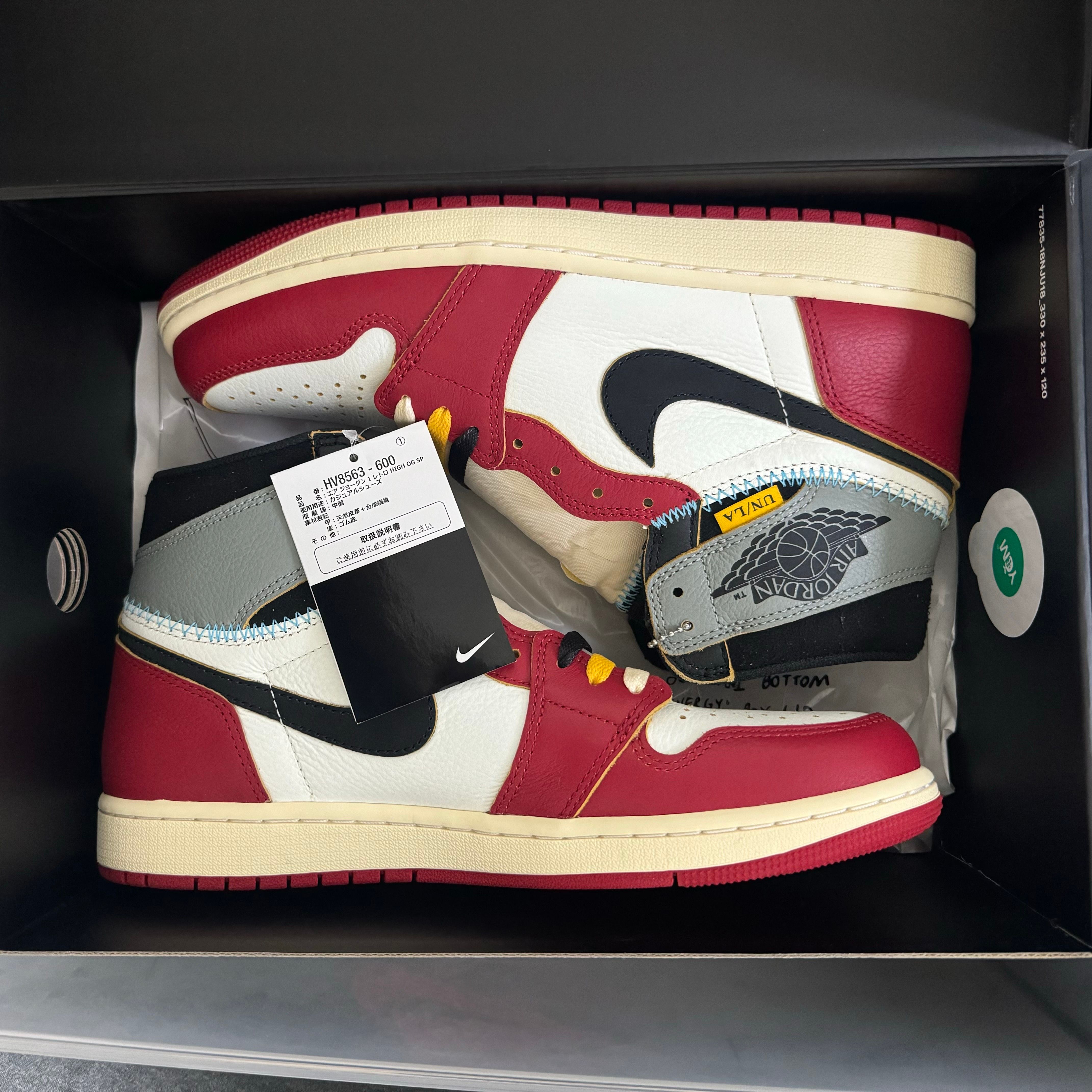 UNION × Nike Air Jordan 1 Retro High OG "Chicago/Shadow"