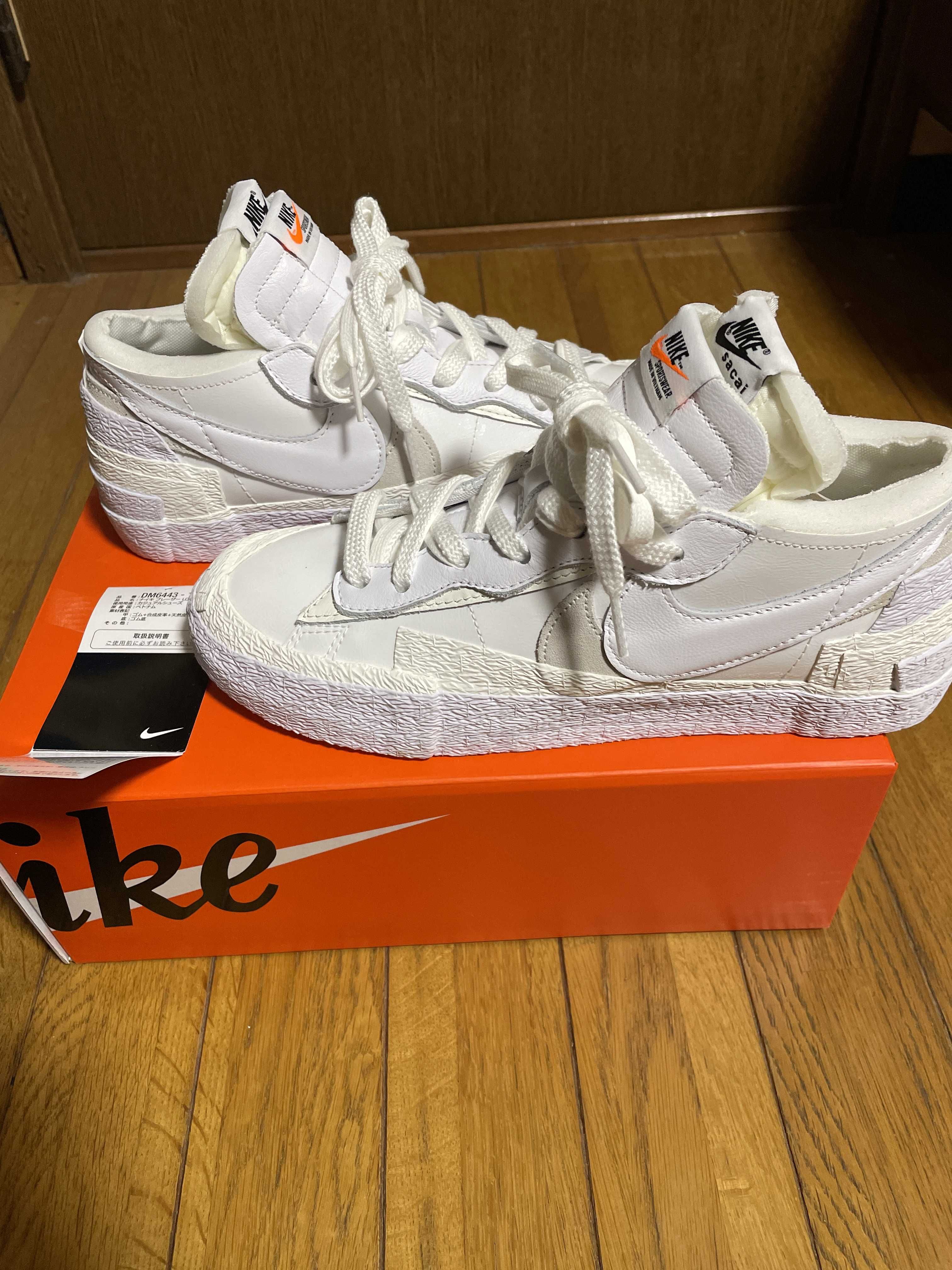 sacai × Nike Blazer Low "White Patent Leather"