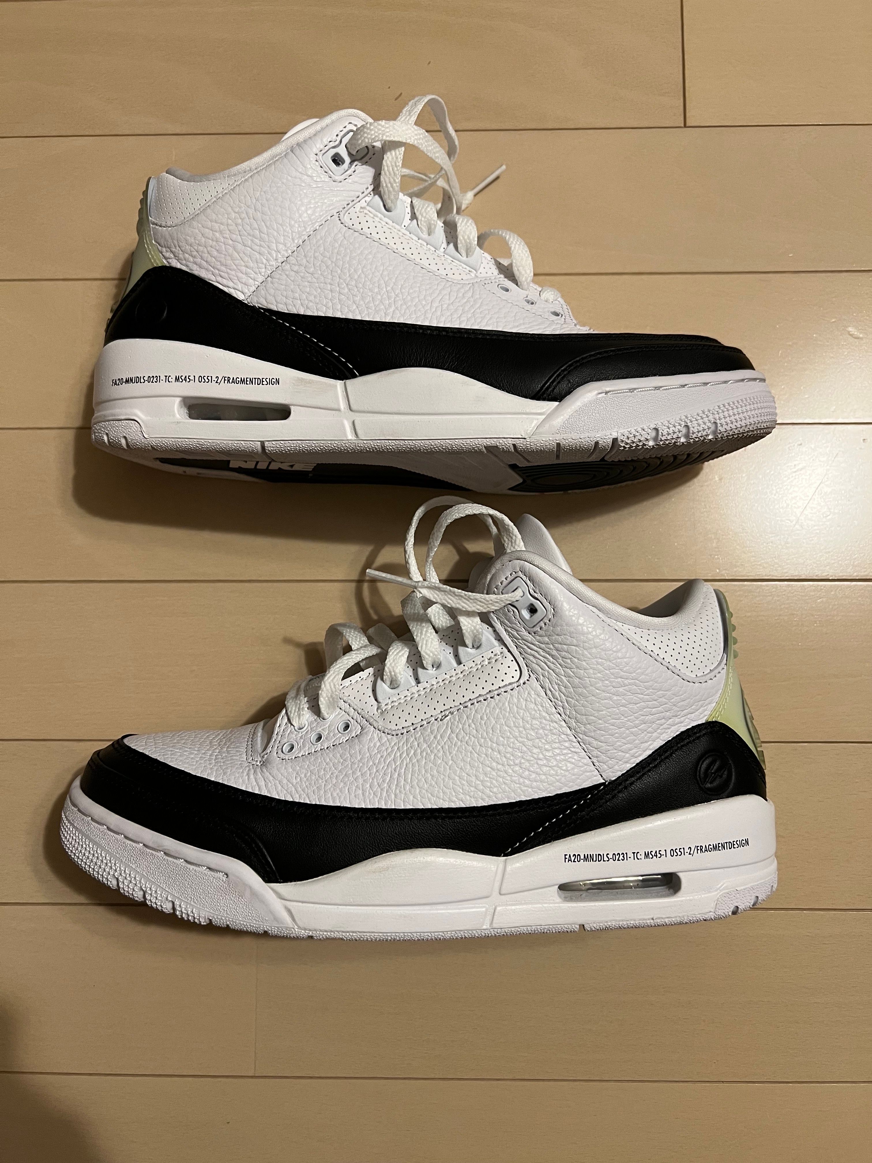 Fragment × Nike Air Jordan 3 "White/Black"