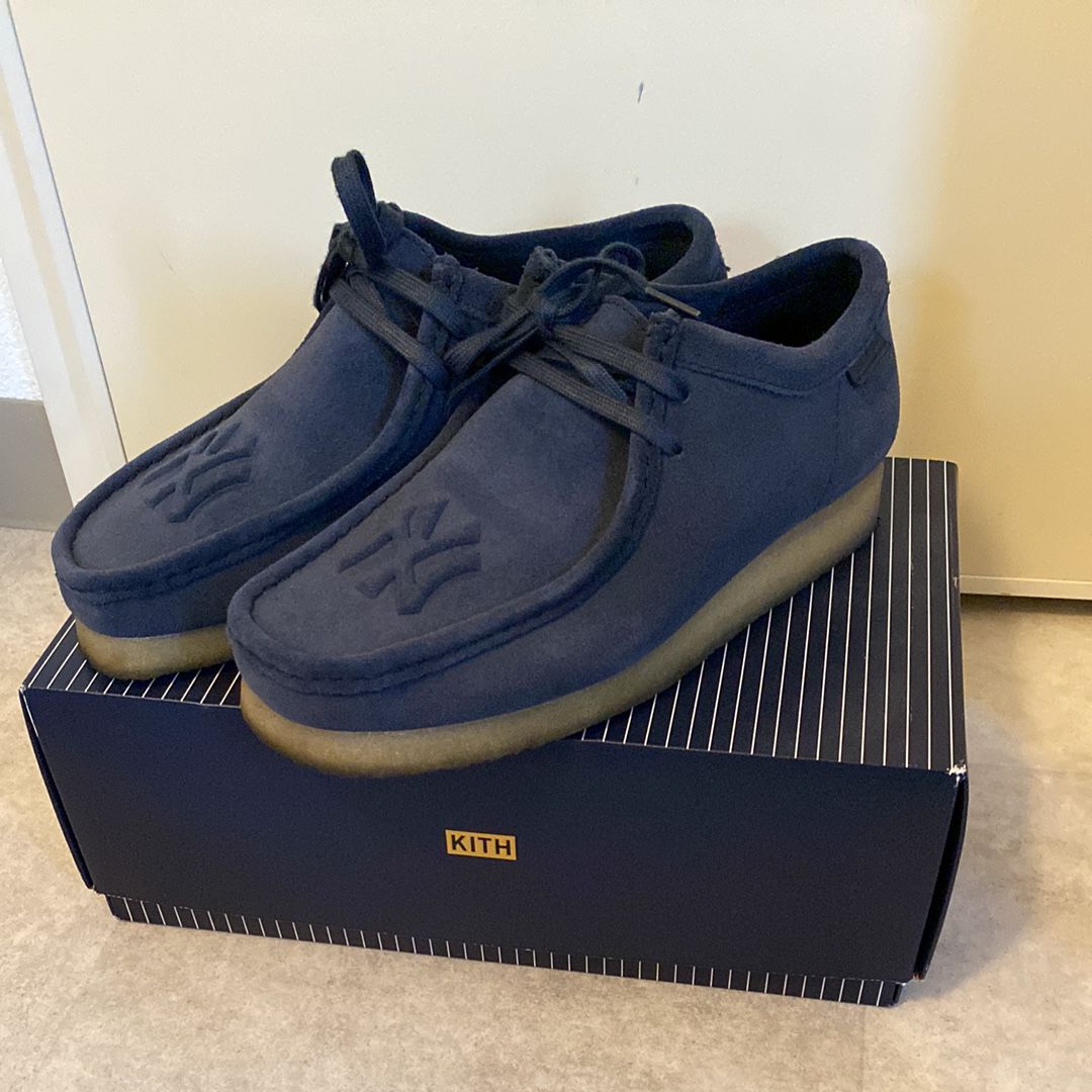 KITH × New York Yankees × Clarks Wallabee Lo "Navy"