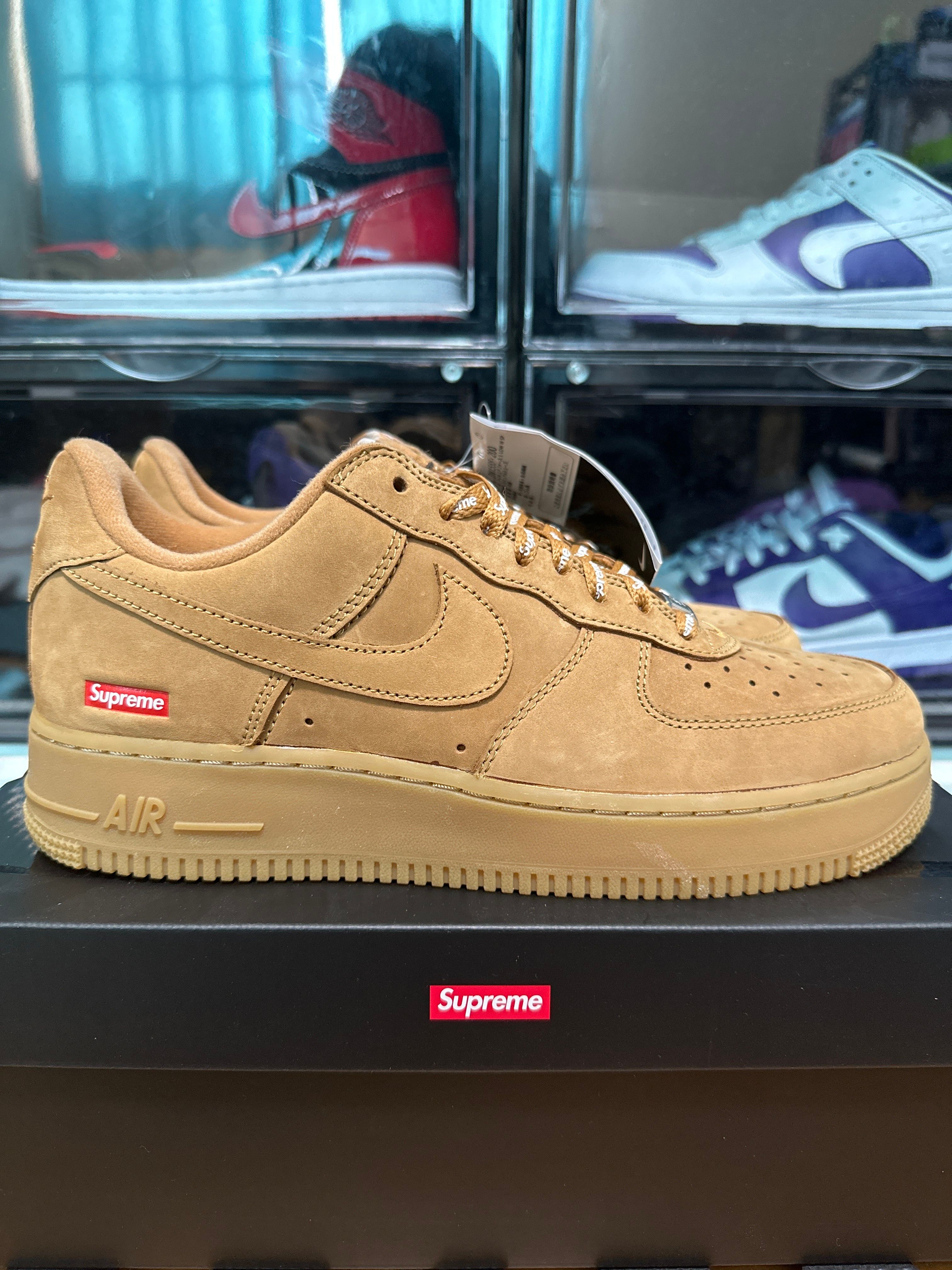 Supreme × Nike Air Force 1 Low "Flax/Wheat"