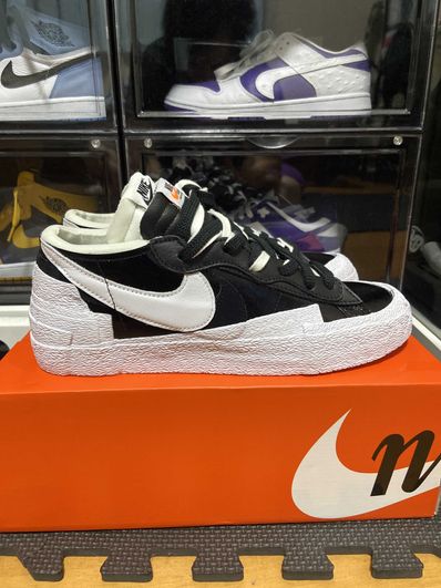 sacai × Nike Blazer Low "Black Patent Leather"