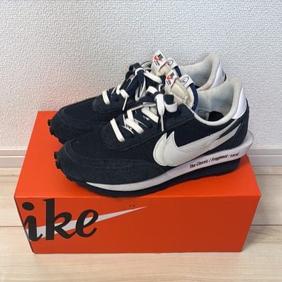 fragment design × sacai × Nike LD Waffle "Blackended Blue"