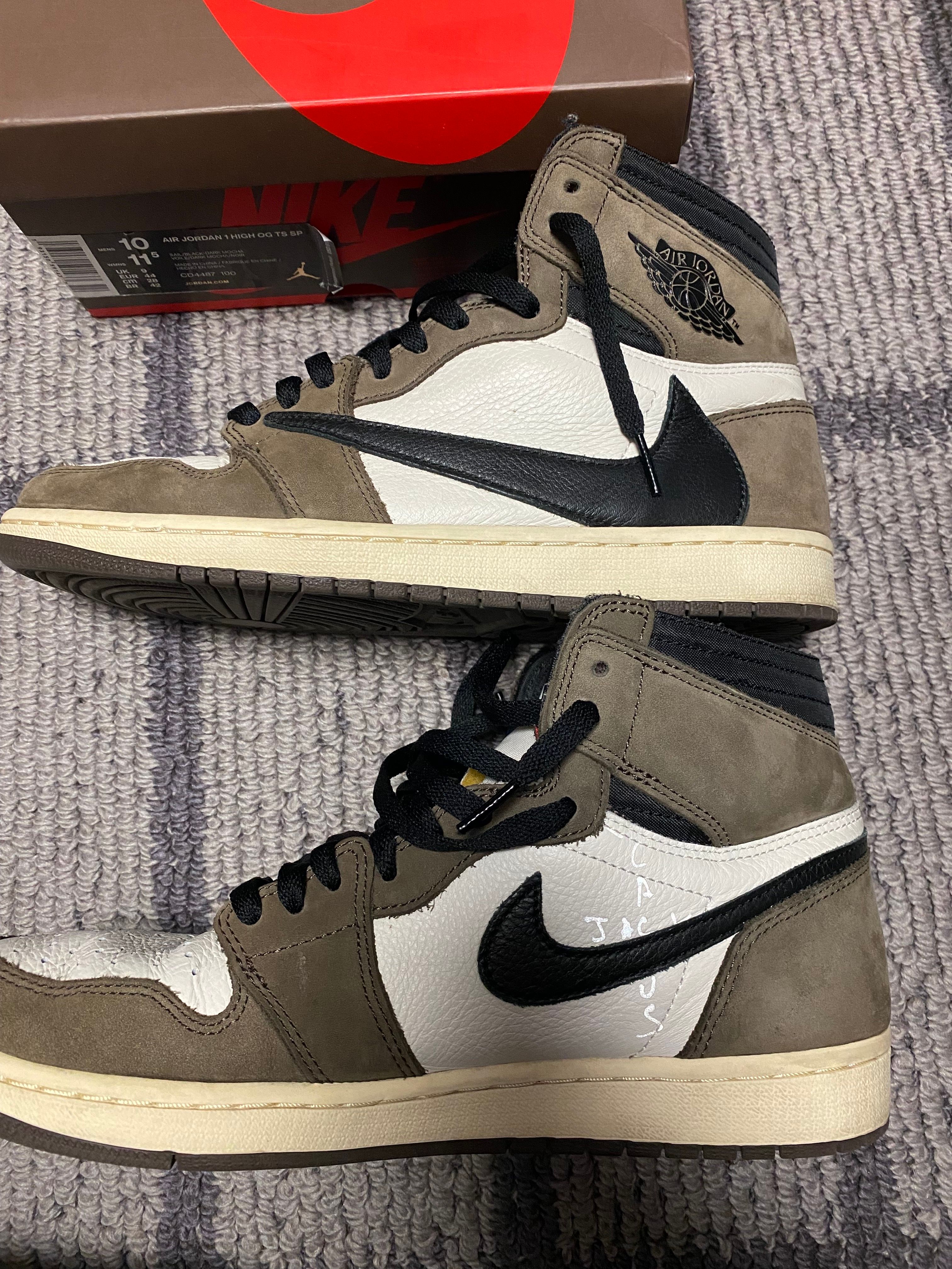 Travis Scott × Nike Air Jordan 1 Retro High OG TS SP "Sail/Dark Mocha"