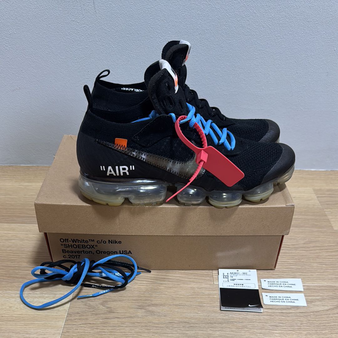 Off-White × Nike Air Vapormax "Black/Total Orange/Clear"