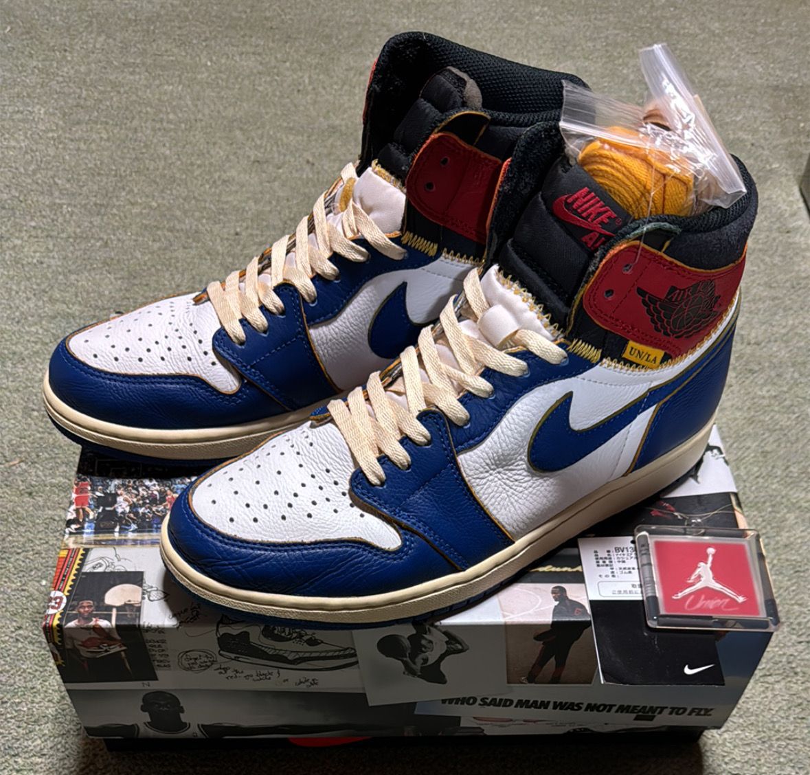 Union × Nike Air Jordan 1 Retro High OG NRG "Storm Blue/Varsity Red"
