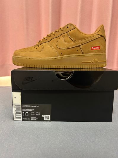 Supreme × Nike Air Force 1 Low "Flax/Wheat"