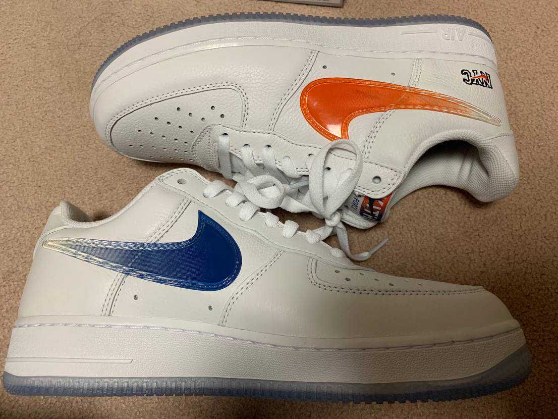 KITH × Nike Air Force 1 Low "White/Rush Blue/White/Brilliant Orange"