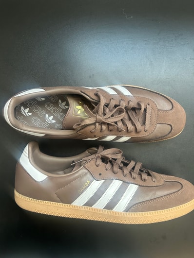 adidas Women's Samba OG "Earth Strata/Footwear White/Gold Metallic"