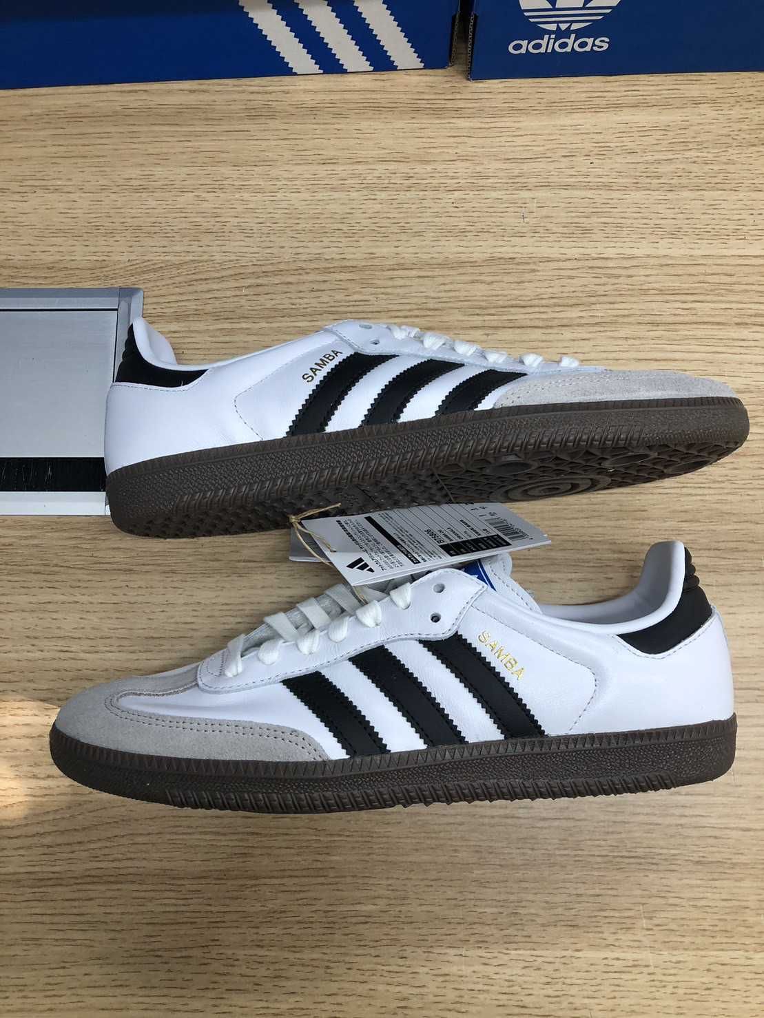 adidas Samba OG "Cloud White/Core Black/Clear Granite"