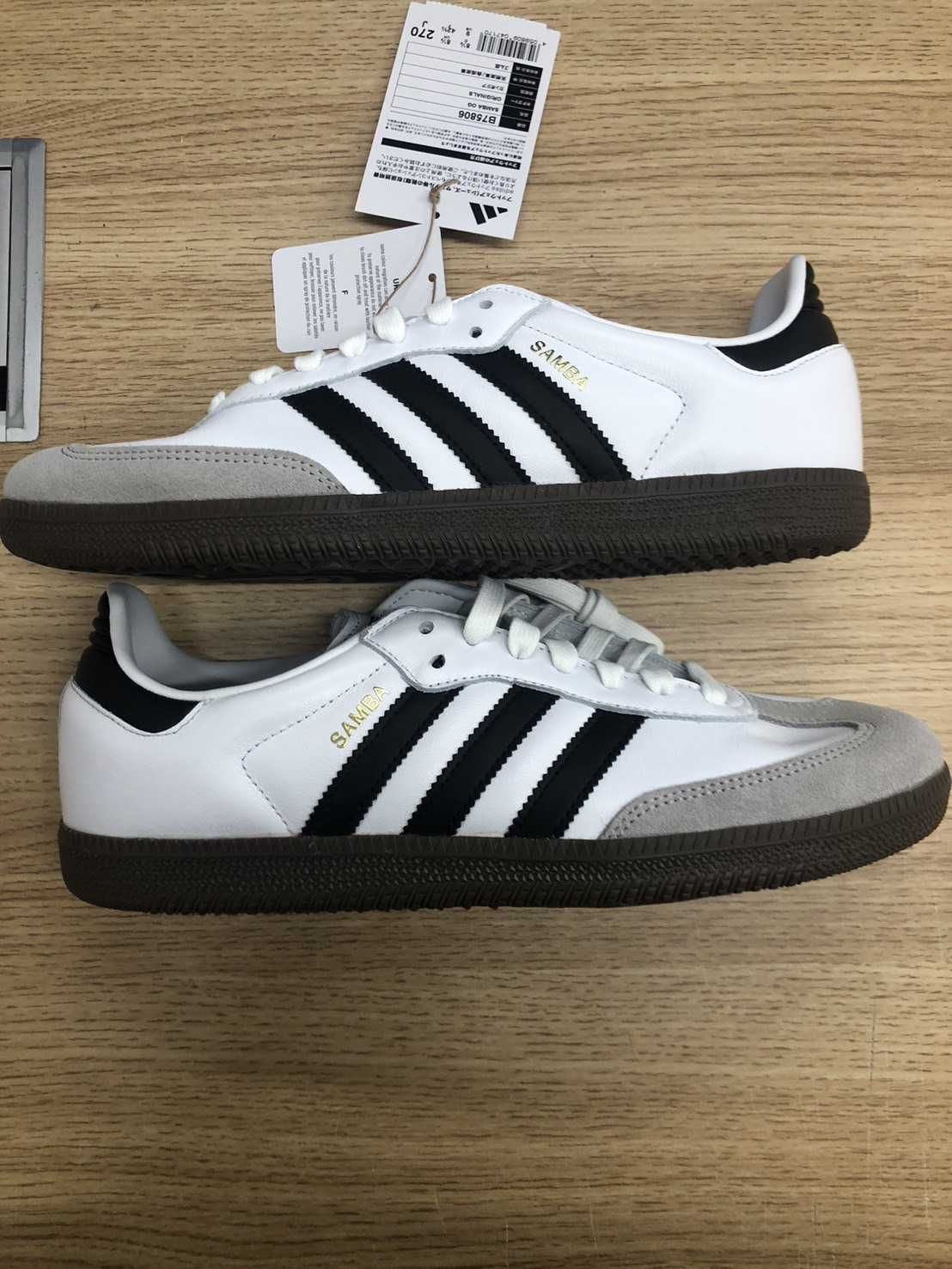 adidas Samba OG "Cloud White/Core Black/Clear Granite"