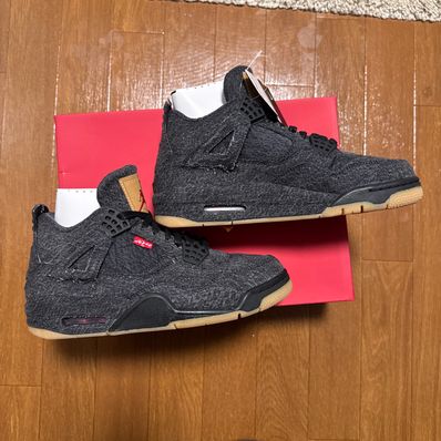 Nike × Levi's Air Jordan 4 "Black Denim" (Tag: LEVIS®)