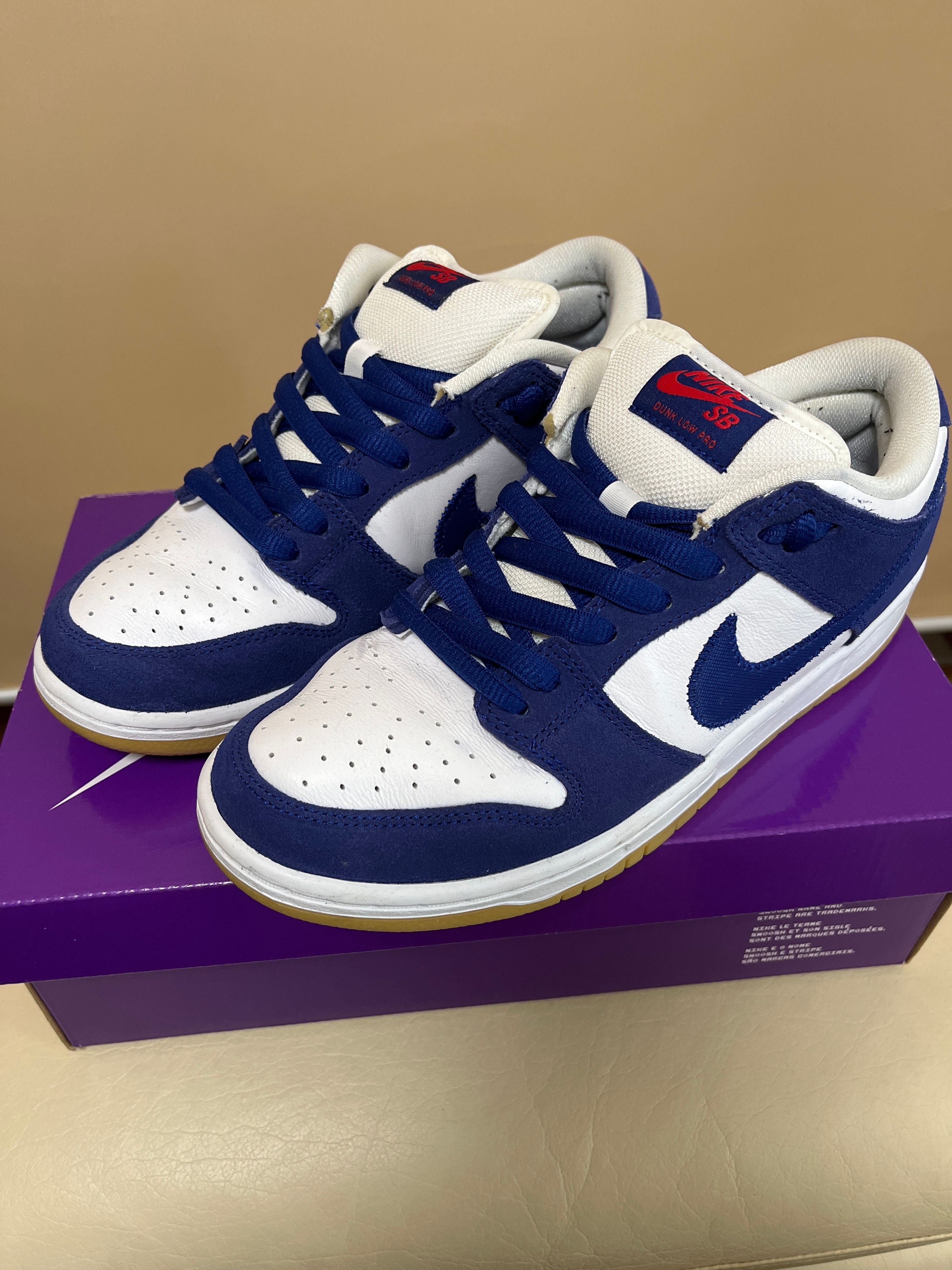 Nike SB Dunk Low "Los Angeles Dodgers/Deep Royal Blue"
