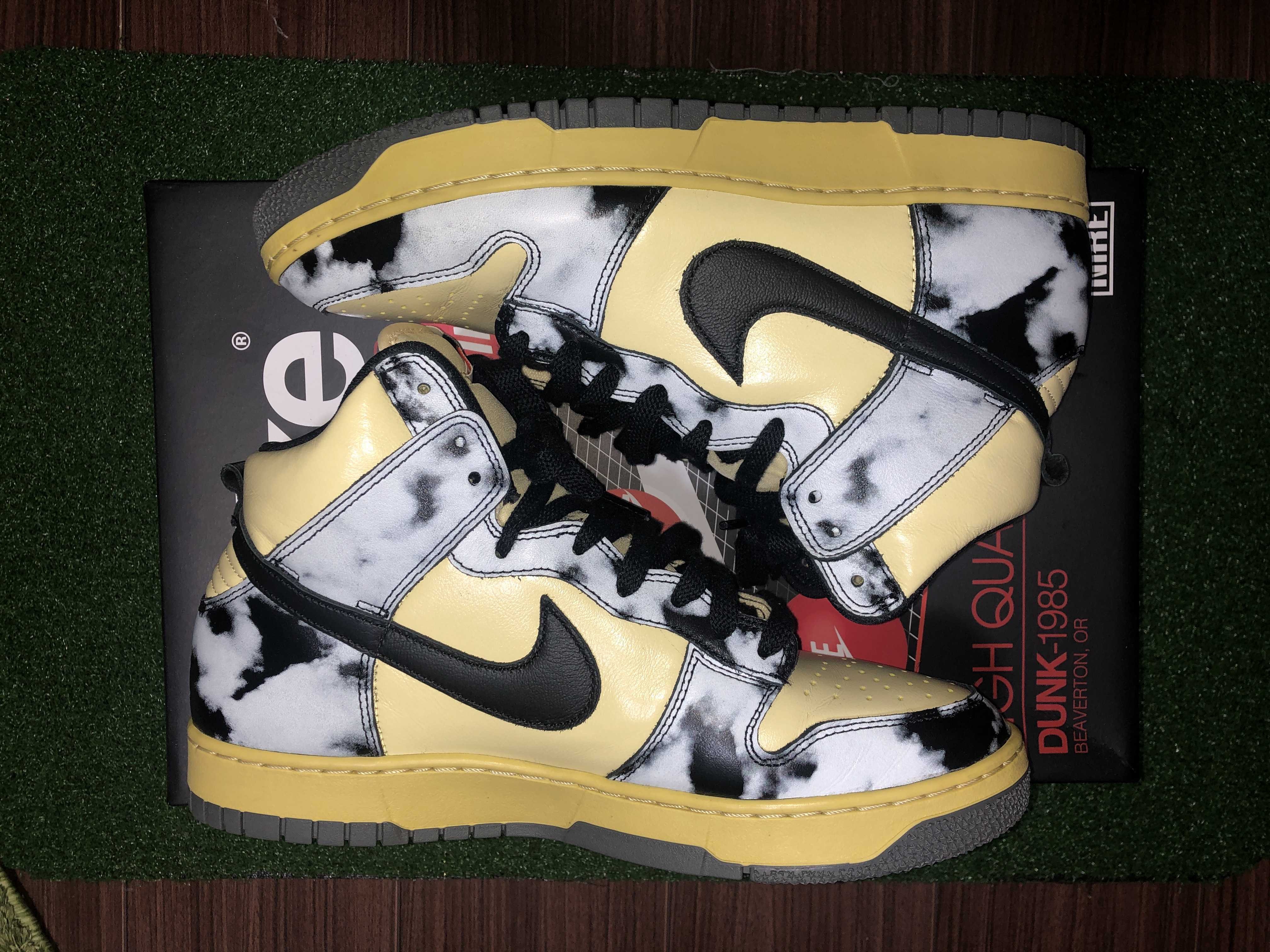 Nike Dunk High "Black Acid Wash"