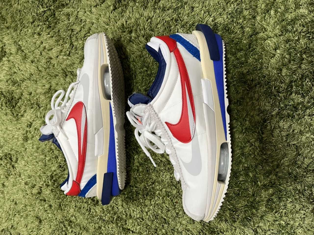 sacai × Nike Zoom Cortez "White and University Red"