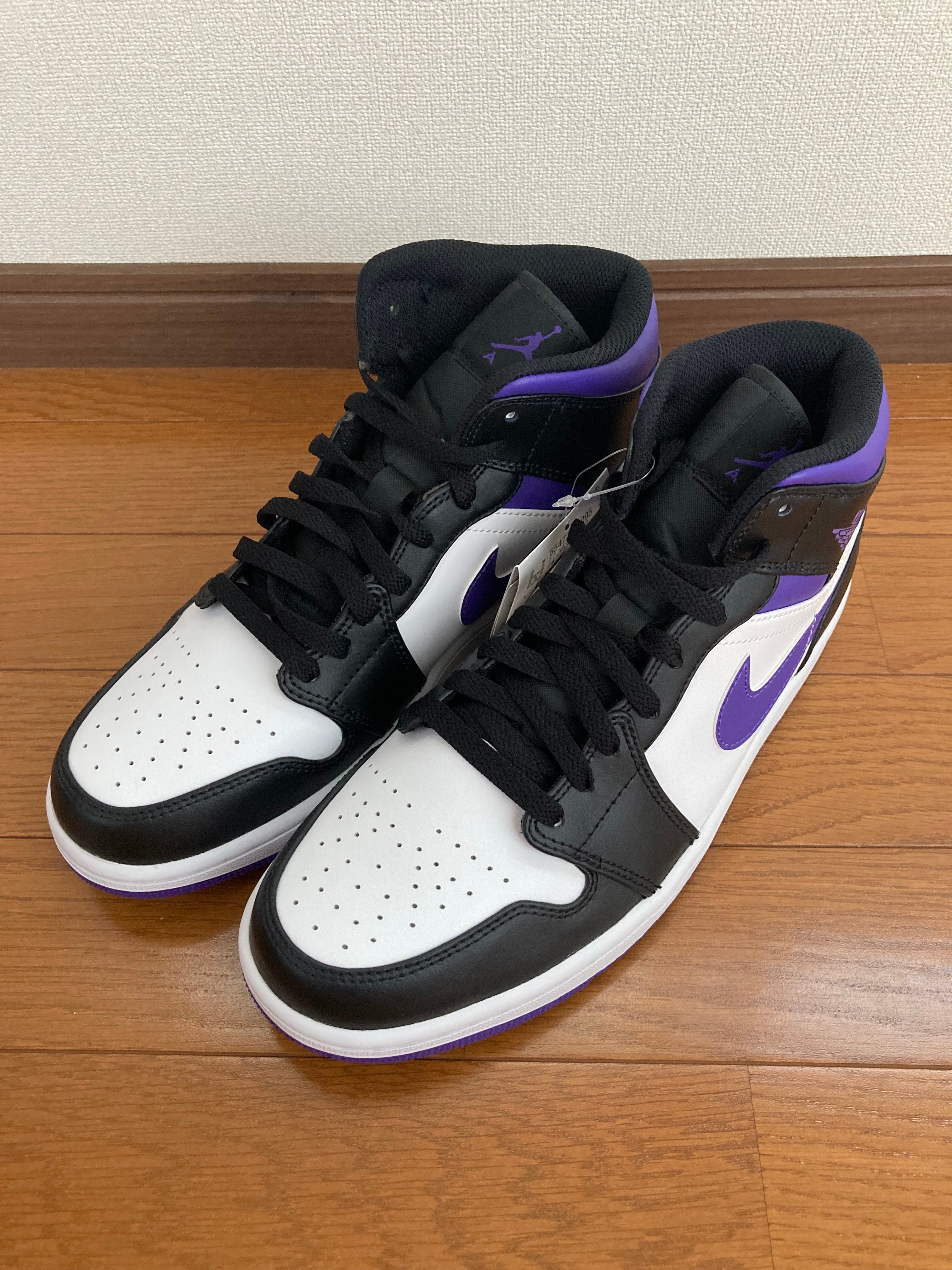 Nike Air Jordan 1 Mid "Black/Court Purple"