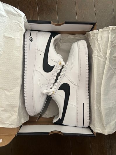 Nike Air Force 1 Low '07 LV8 40th Anniversary "Black/White-Metallic Gold"