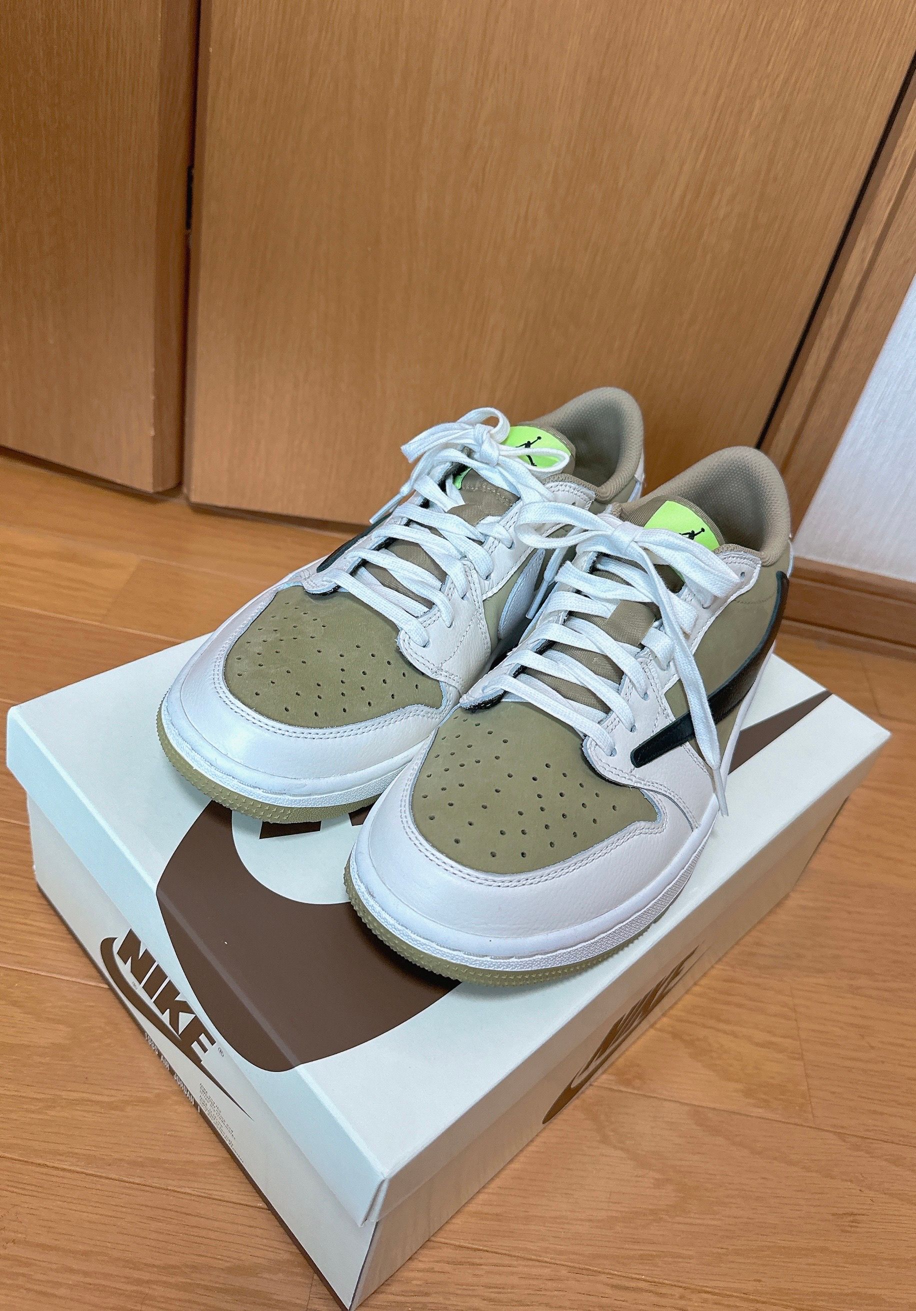 Travis Scott × Nike Air Jordan 1 Low Golf NRG "Neutral Olive"
