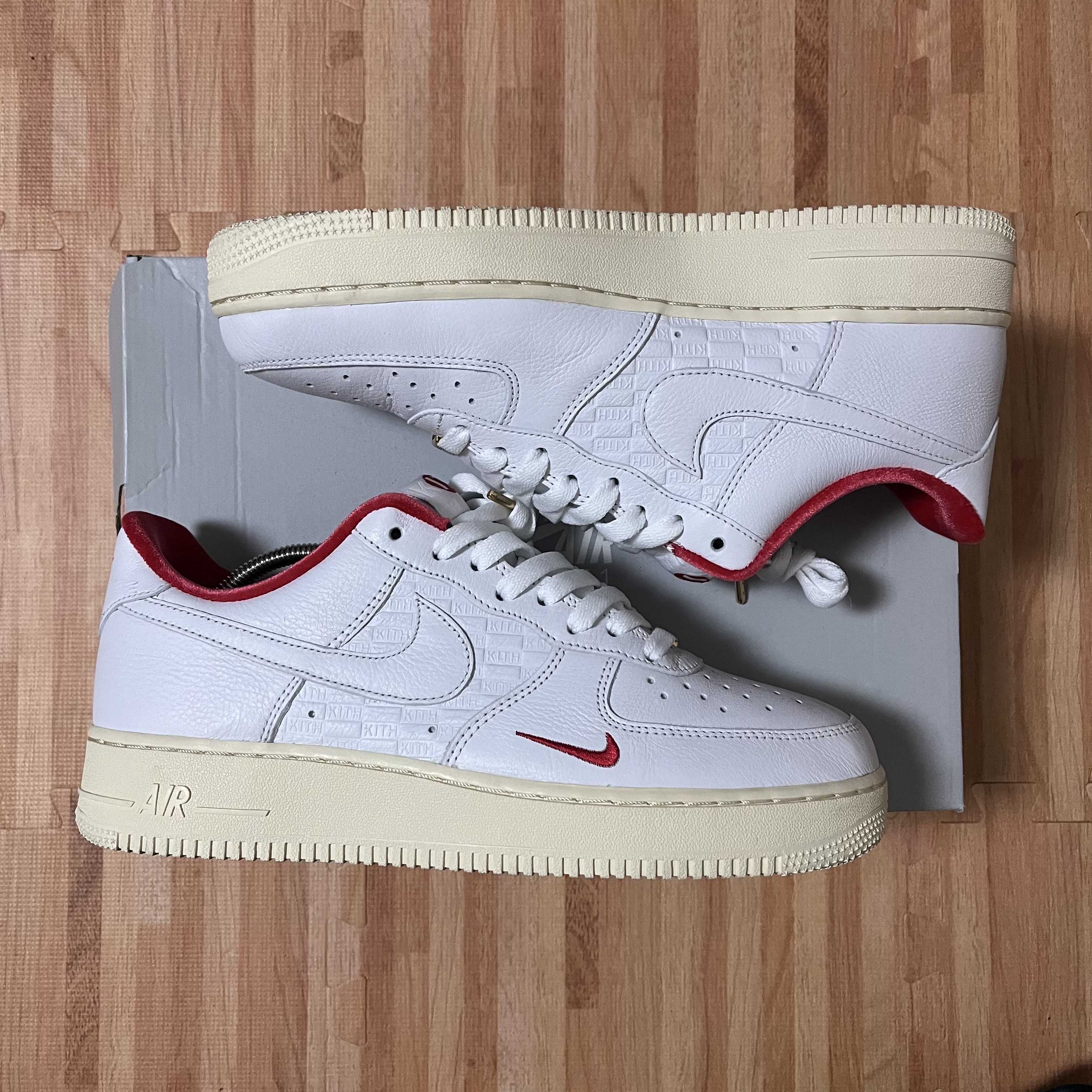 KITH × Nike Air Force 1 Low "White/Red"