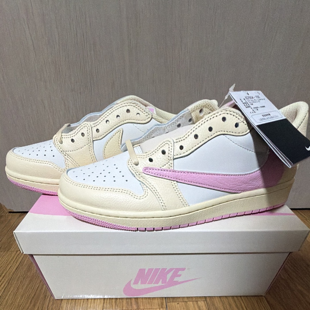 Travis Scott × Nike Air Jordan 1 Retro Low OG "Muslin/Shy Pink"