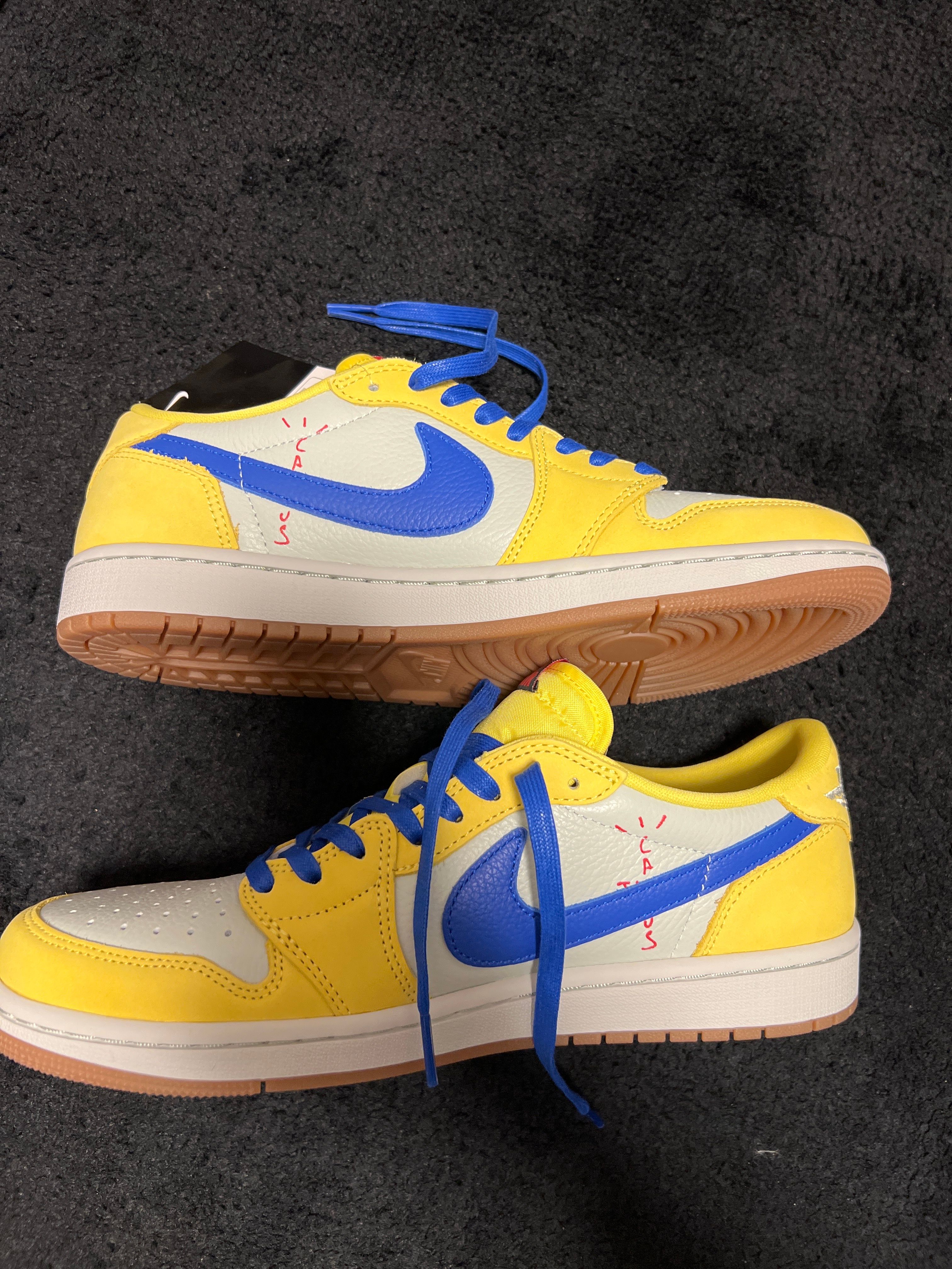Travis Scott × Nike Women's Air Jordan 1 Retro Low OG "Canary"
