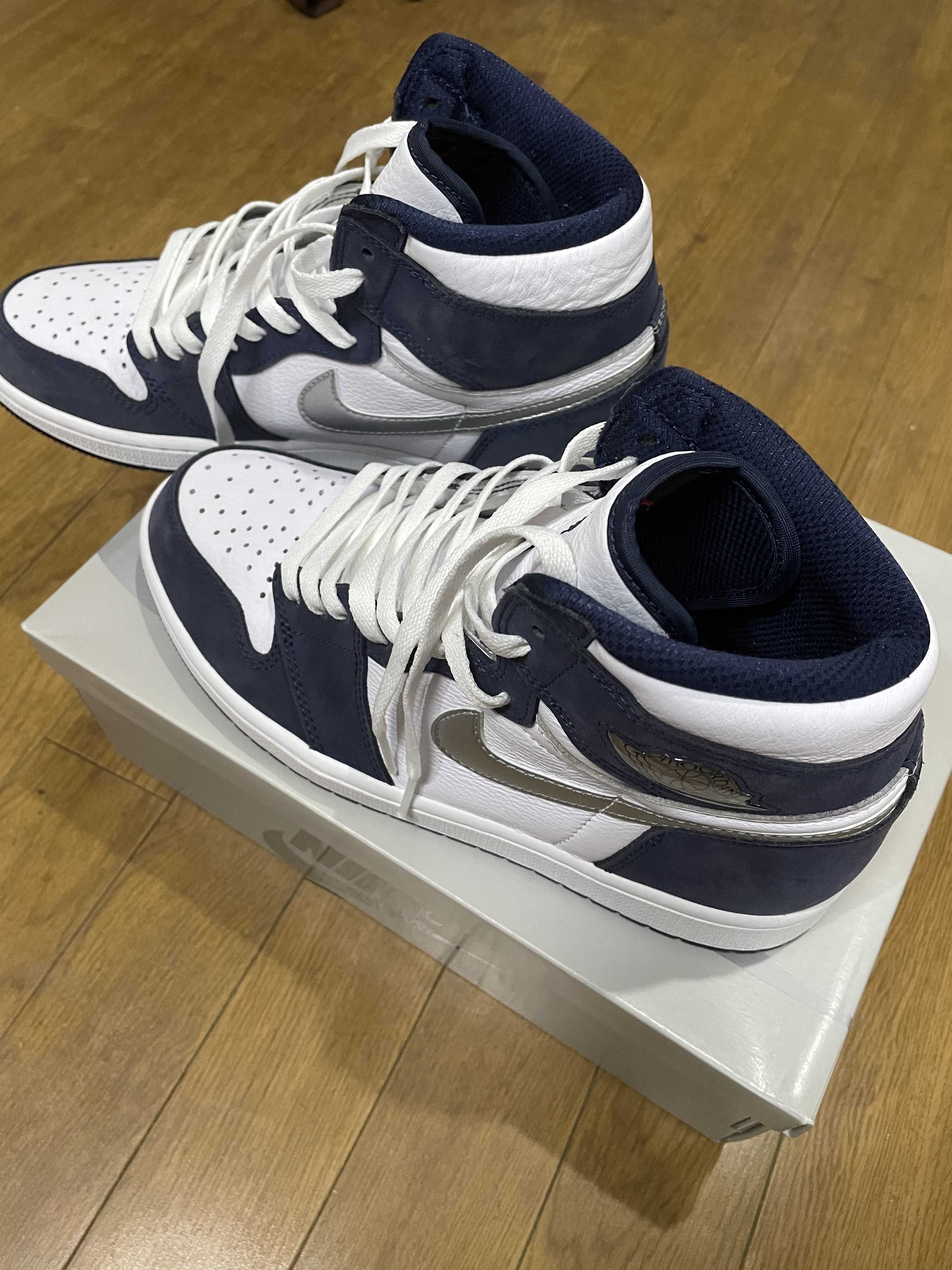 Nike Air Jordan ネイビー/ホワイト Nike Air Jordan 1 High OG CO.JP 