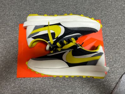 UNDERCOVER × sacai × Nike LD Waffle "Black/Sail-Dark Grey-Bright Citron"