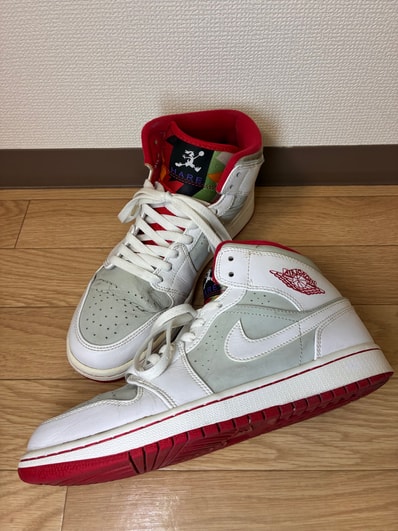 Nike Air Jordan 1 Mid WB "White/Gray/Red" (2015)