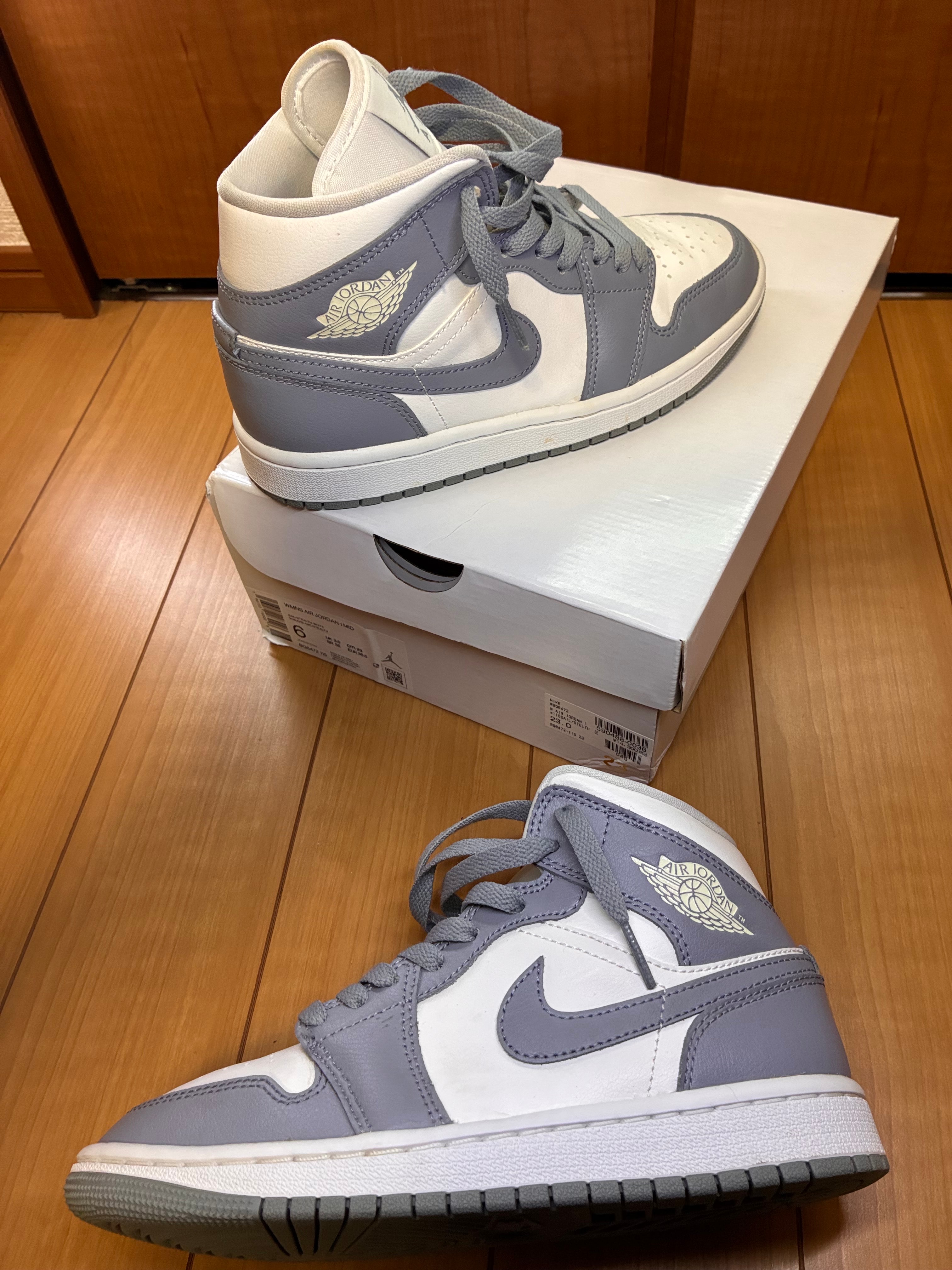 Nike Women's Air Jordan 1 Mid "Grey/Sail"