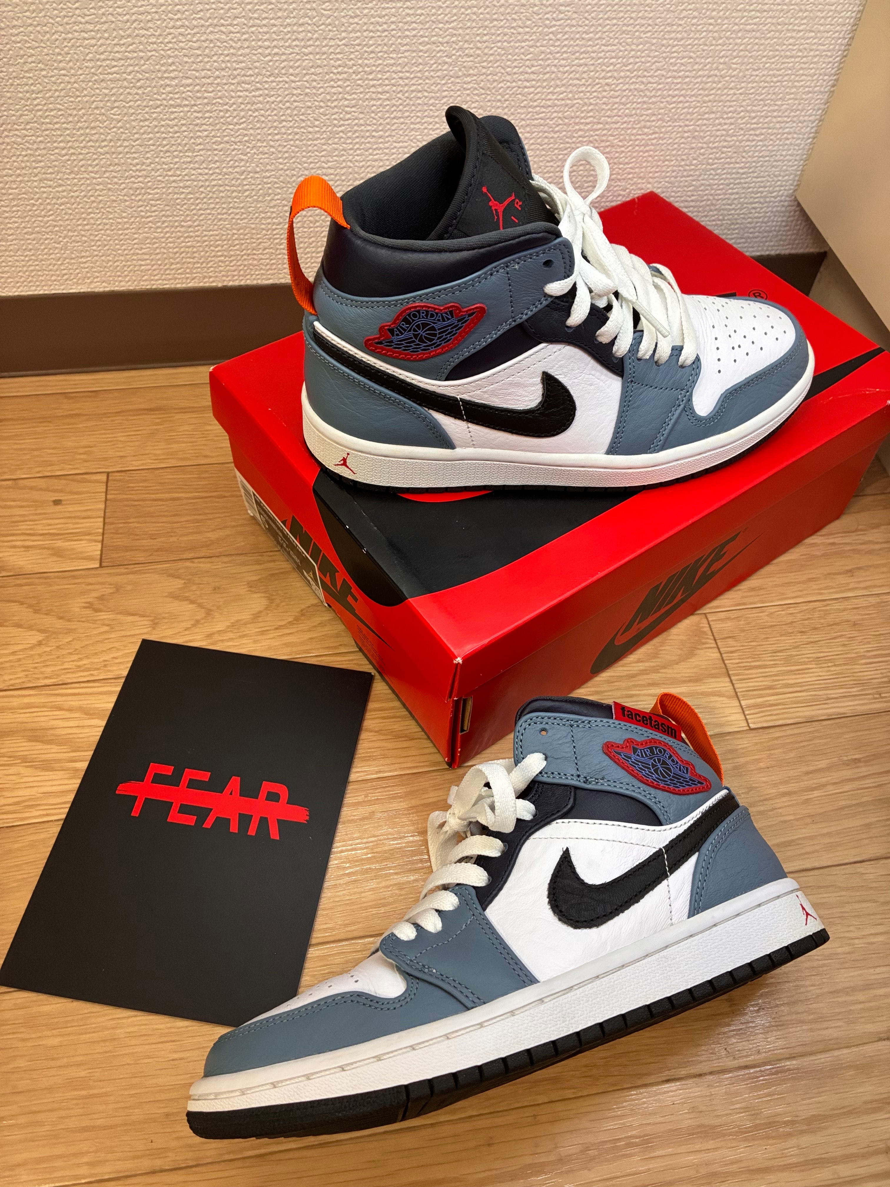FACETASM × Nike Air Jordan 1 Mid "White/Navy"