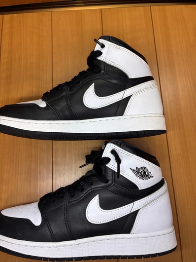 Nike GS Air Jordan 1 Retro High OG "Black/White"