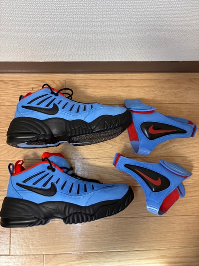 AMBUSH × Nike Air Adjust Force "University Blue and Habanero Red"
