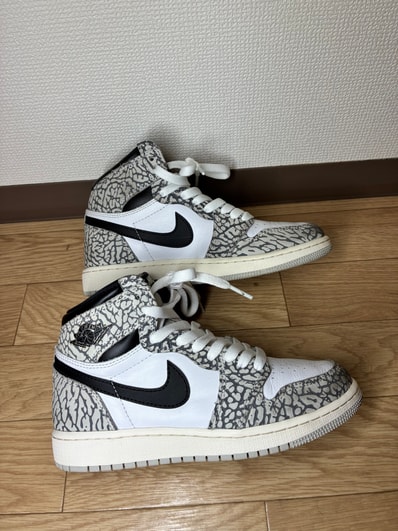 Nike GS Air Jordan 1 High OG "White Cement"
