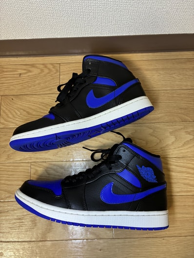 NIKE AIR JORDAN 1 MID "BLACK/BLUE"