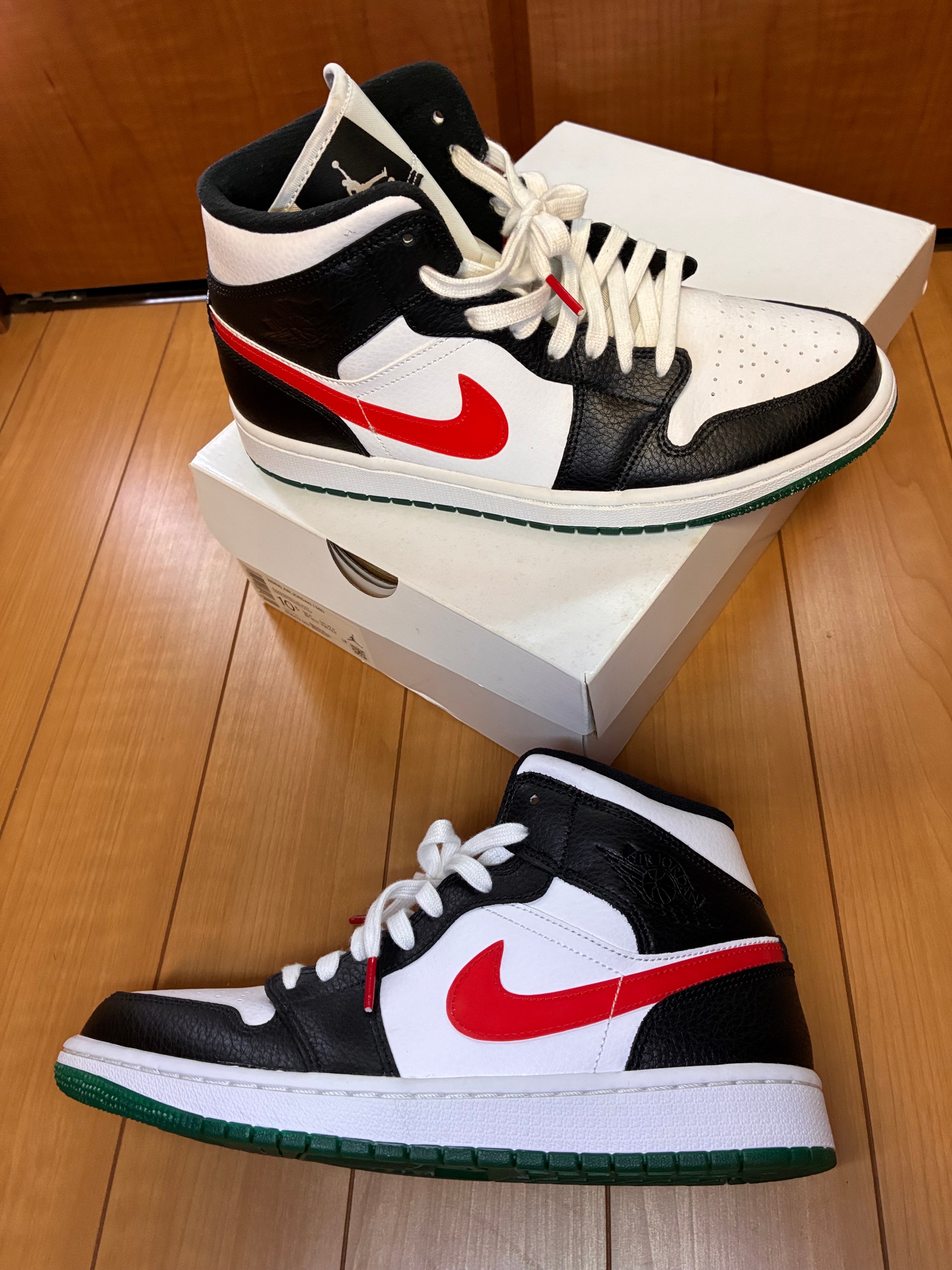 Nike Women's Air Jordan 1 Mid "White/Red/Yellow"