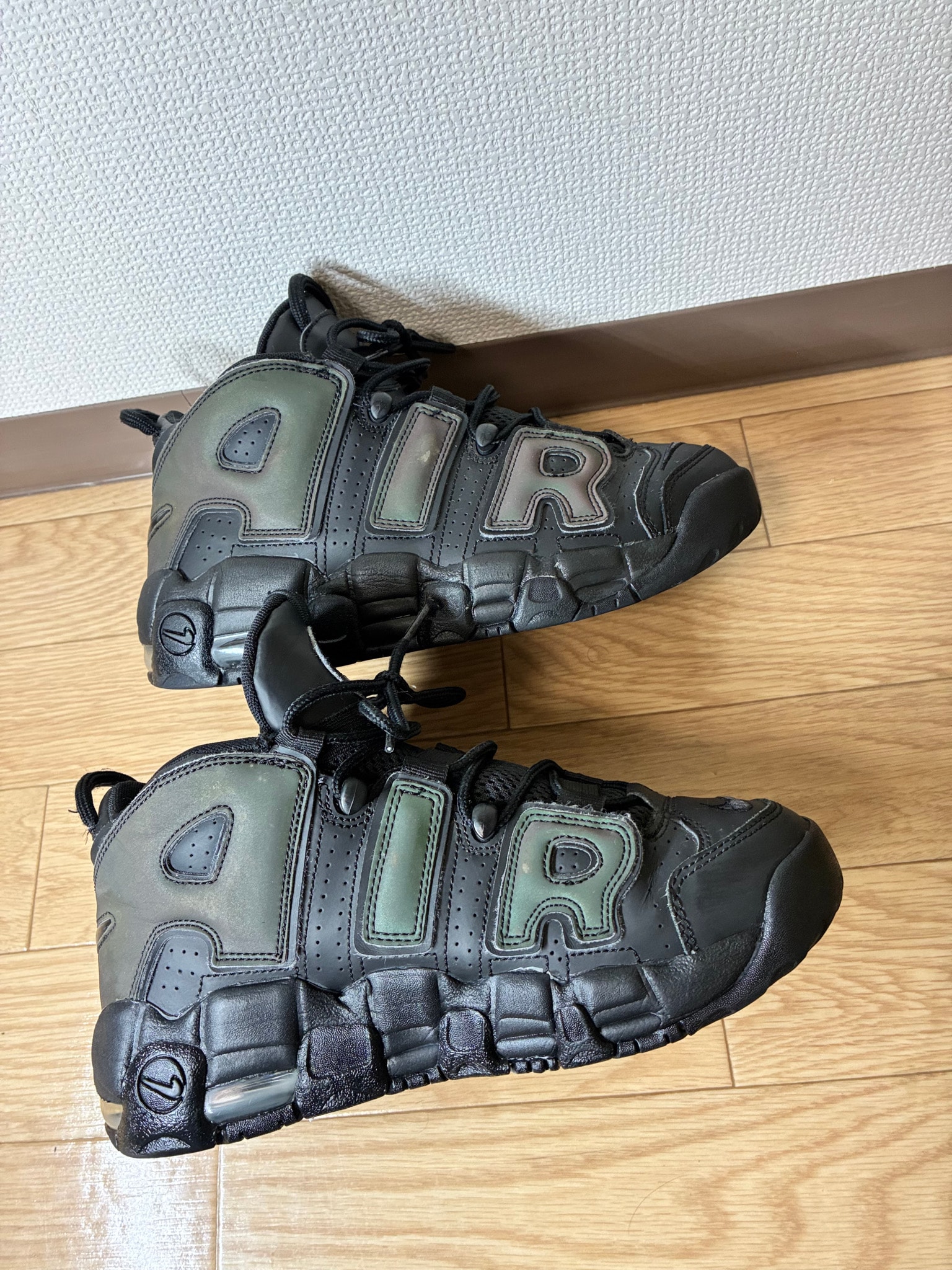 Nike GS Air More Uptempo SE "Black/Wolf Grey"