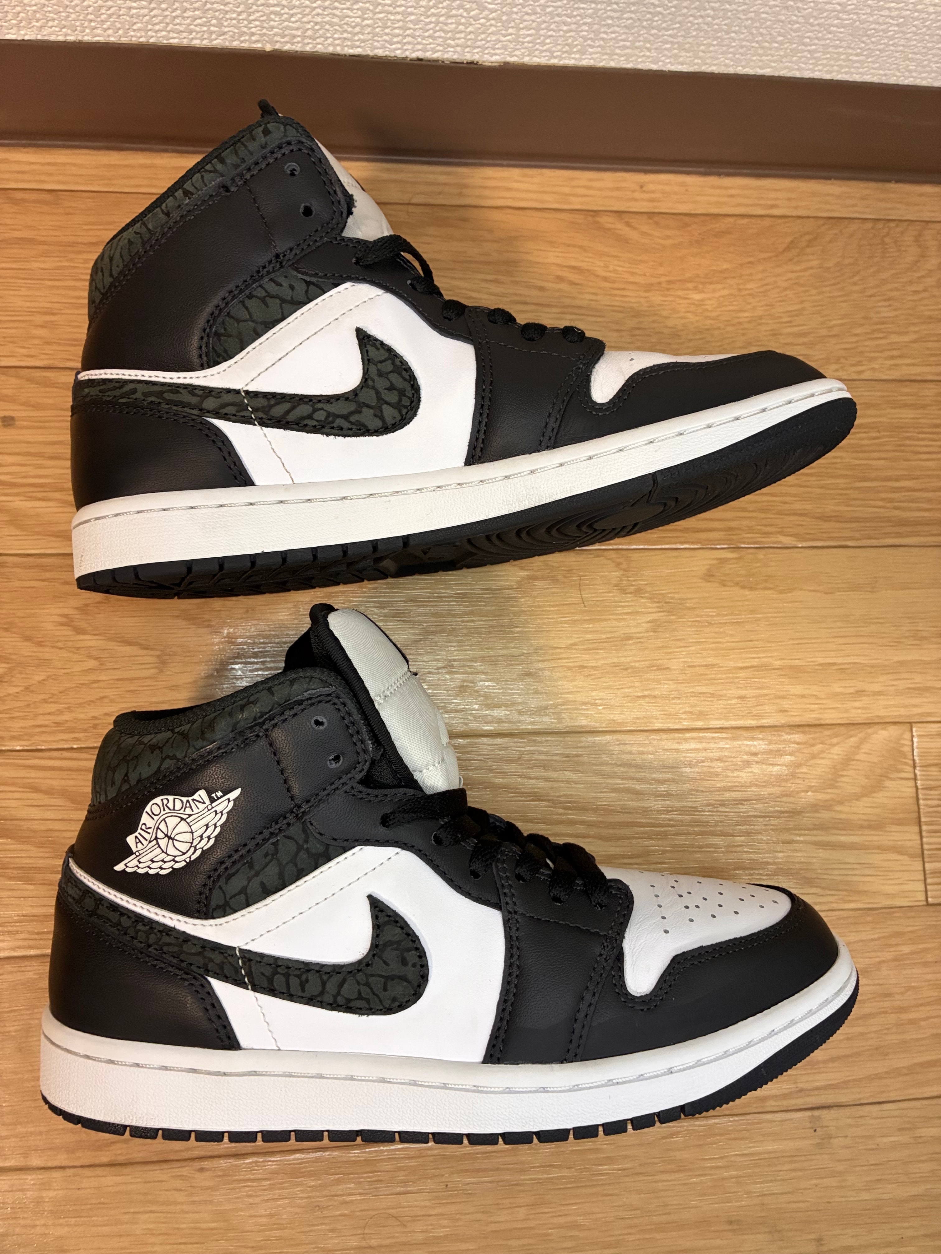 Nike Air Jordan 1 Mid "Panda Elephant/Safari"